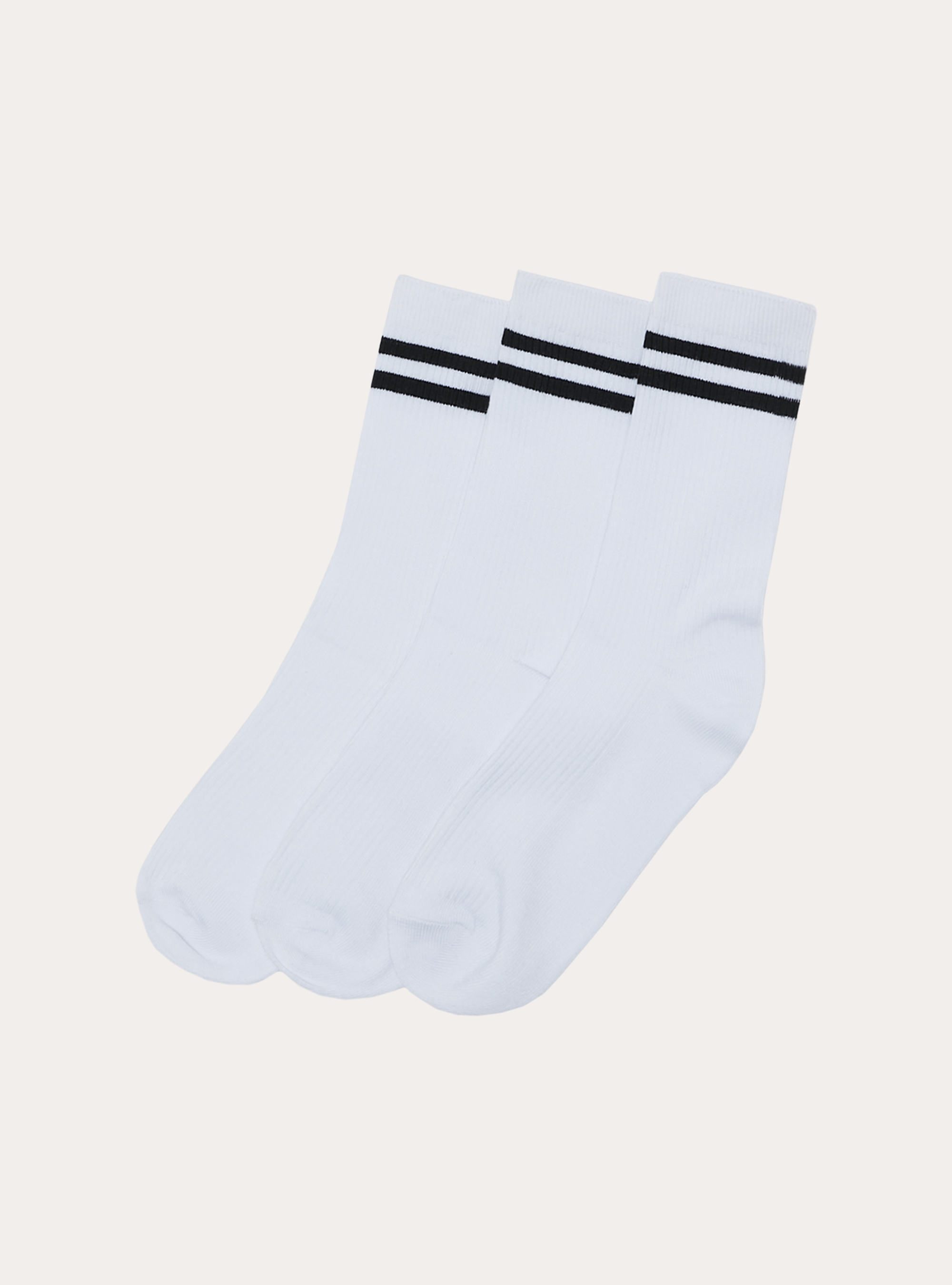 High Striped Socks, WH2 WHITE
