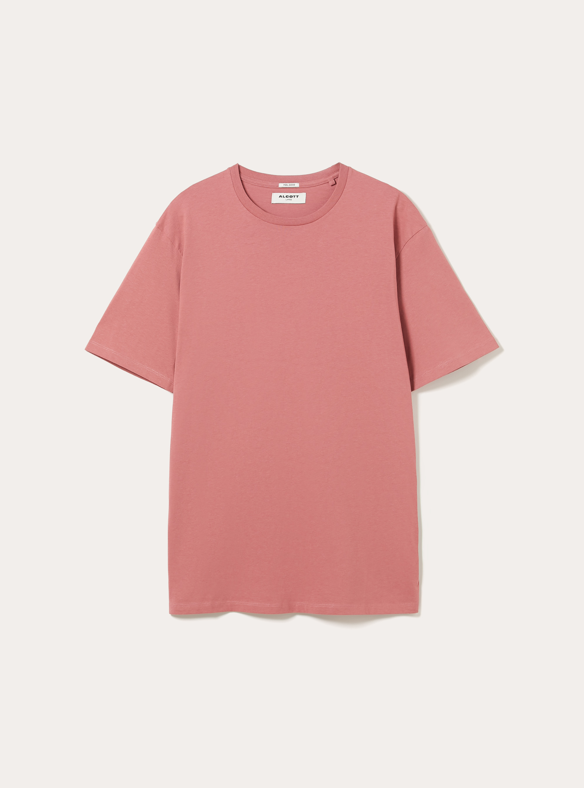 Camiseta b&aacute;sica de algod&oacute;n, PK1 PINK DARK