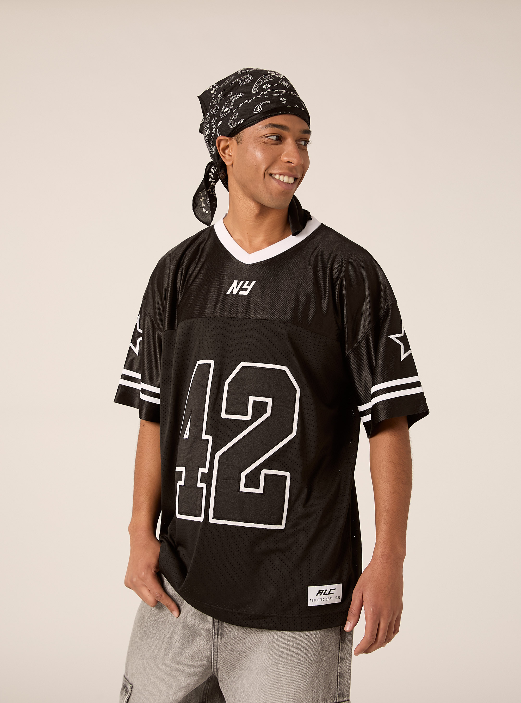 Maglietta Football con patch, NERO