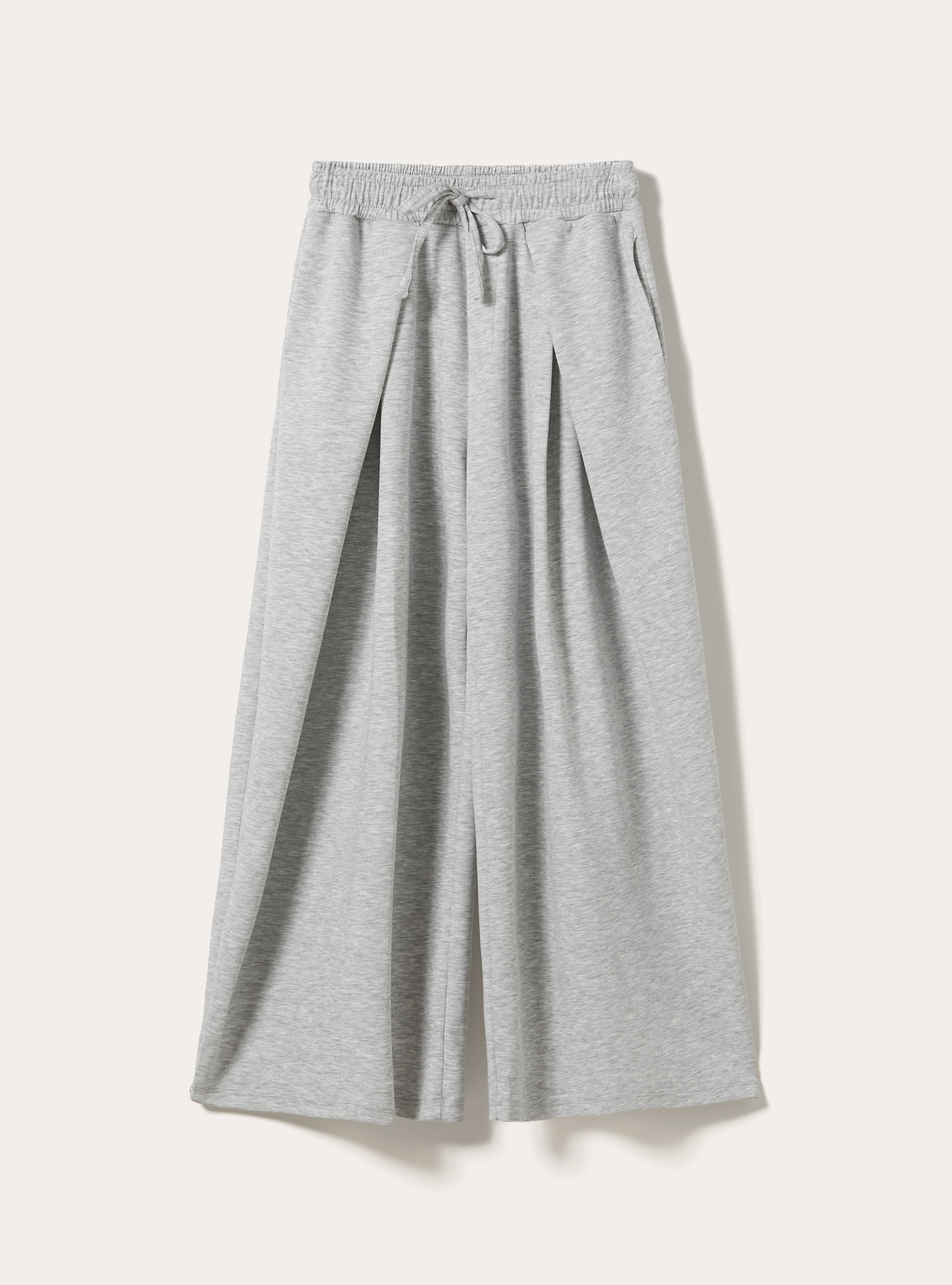 Pantal&oacute;n de scuba barrel fit con pinzas, MGY2 GREY MEL MEDIUM