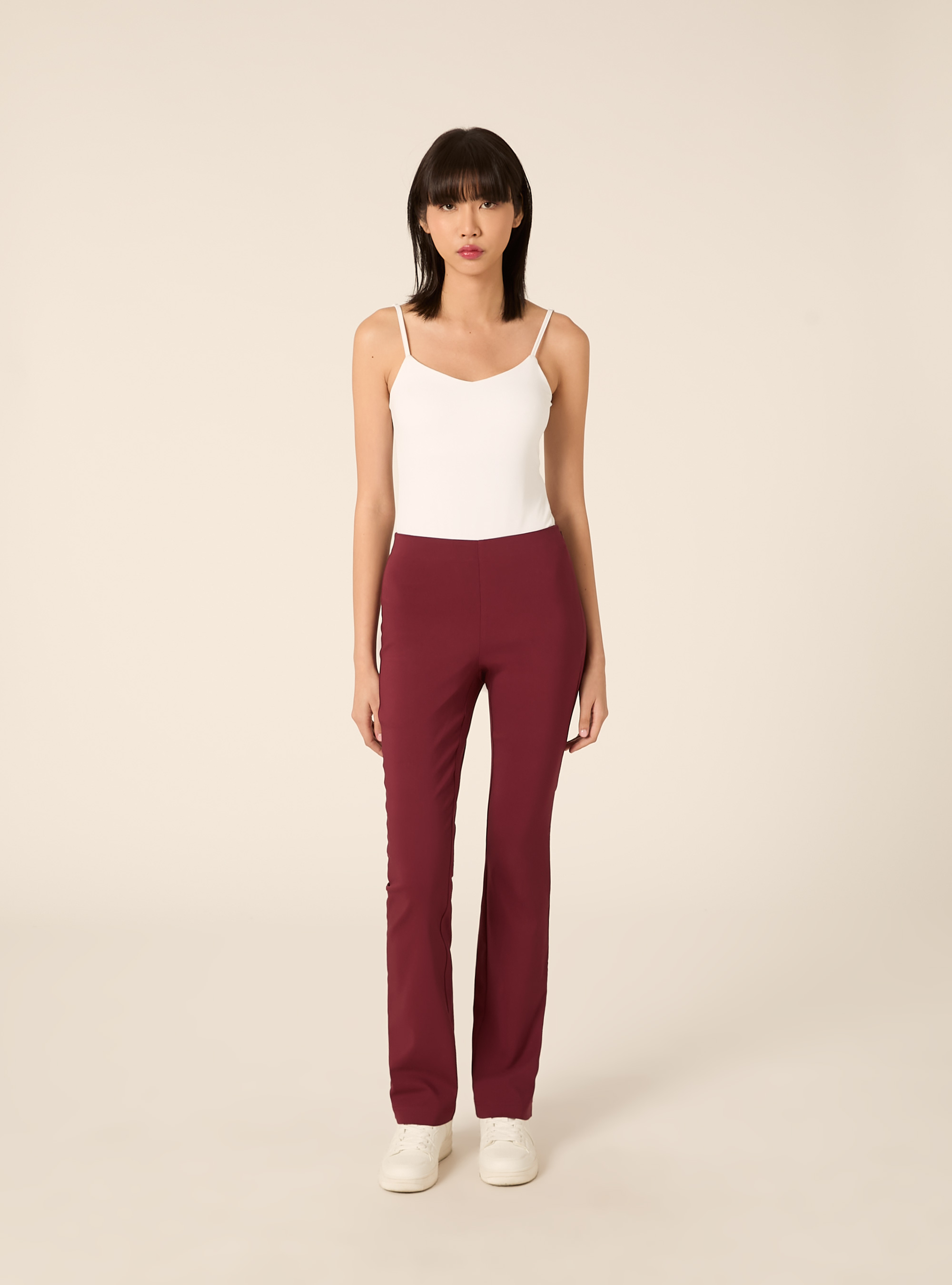 Slim-fit pants, BO2 BORDEAUX MEDIUM