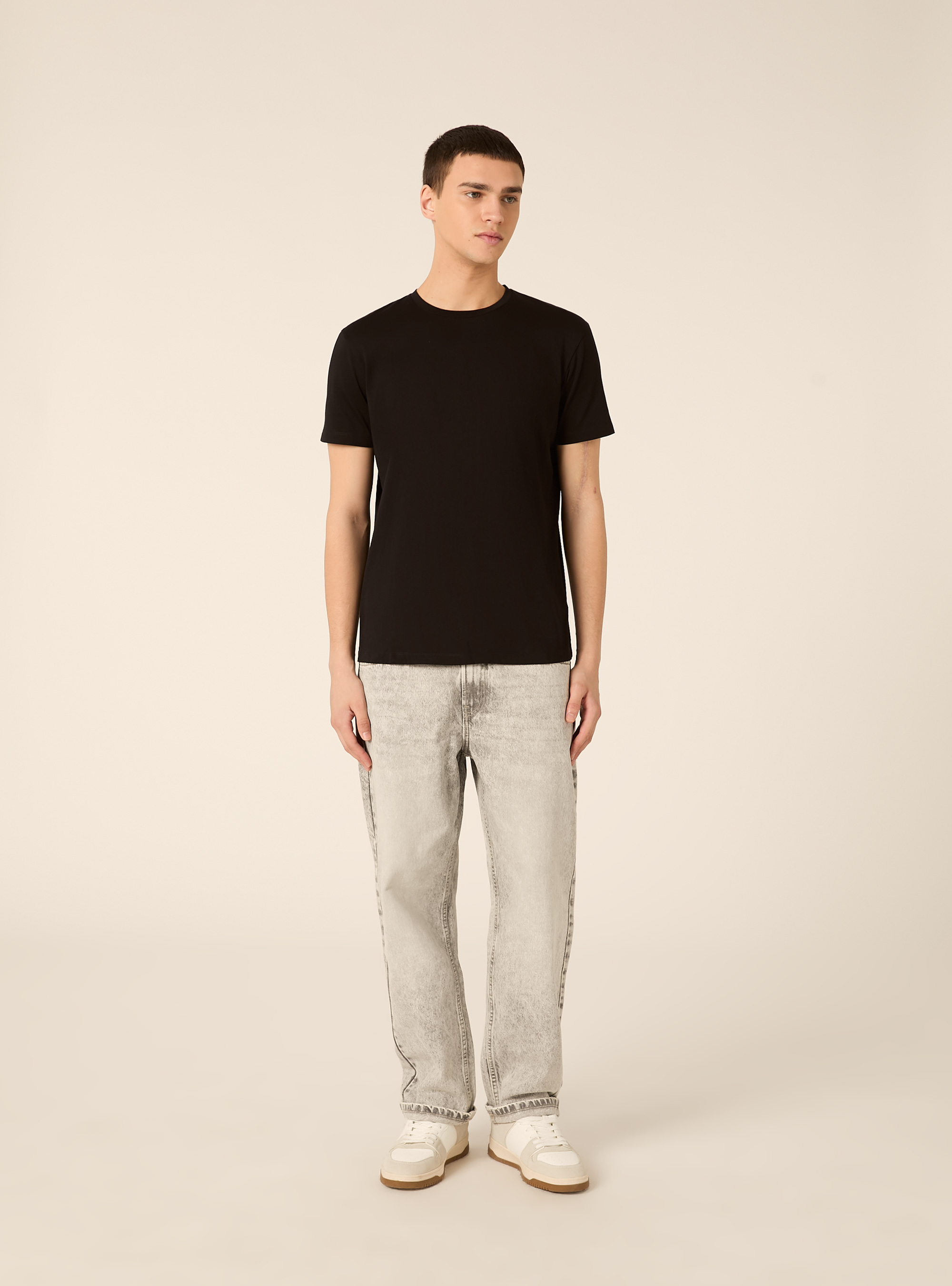 Camiseta de algod&oacute;n Supima, BK1 BLACK