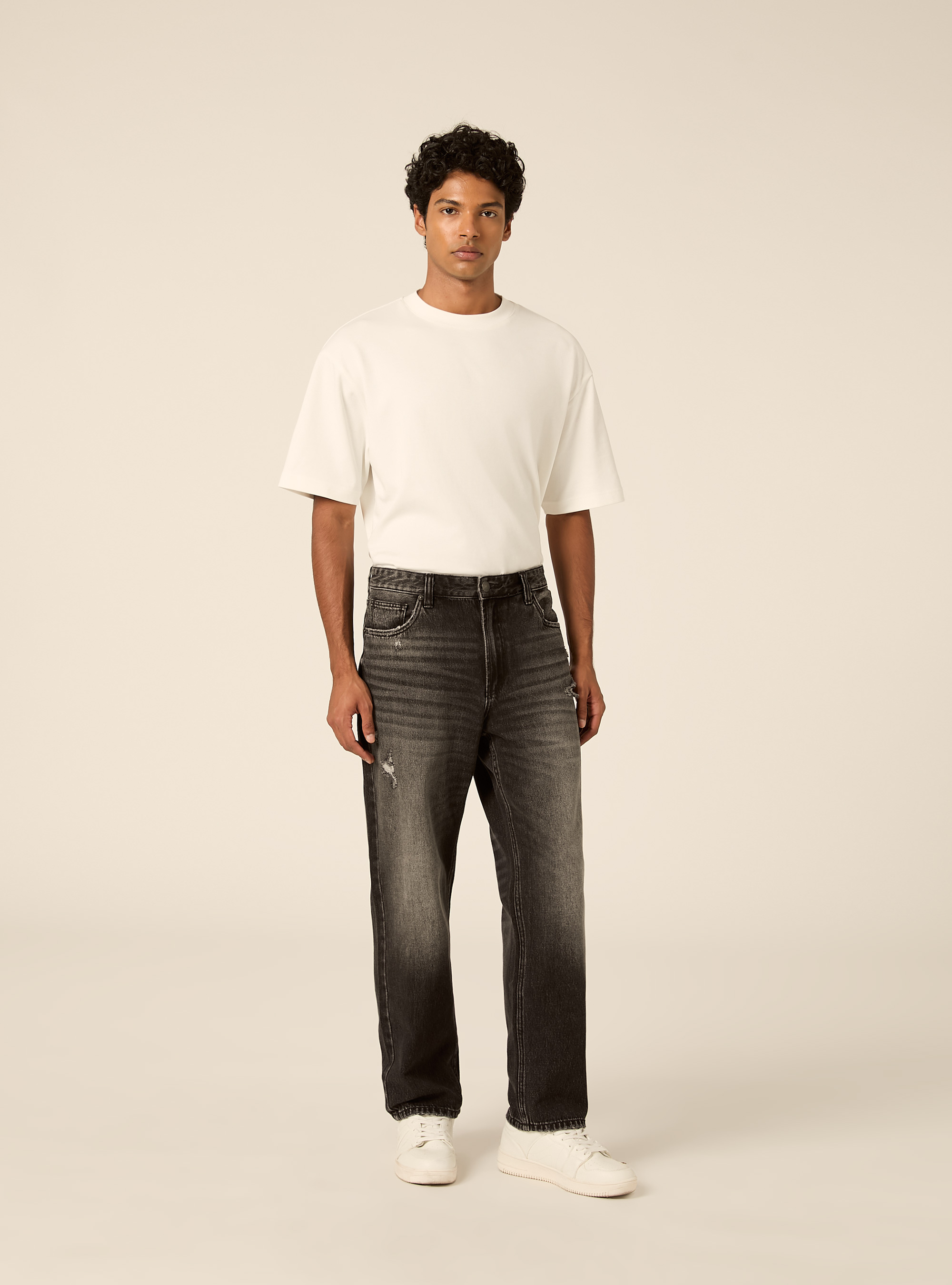 Straight fit jeans, D000 BLACK