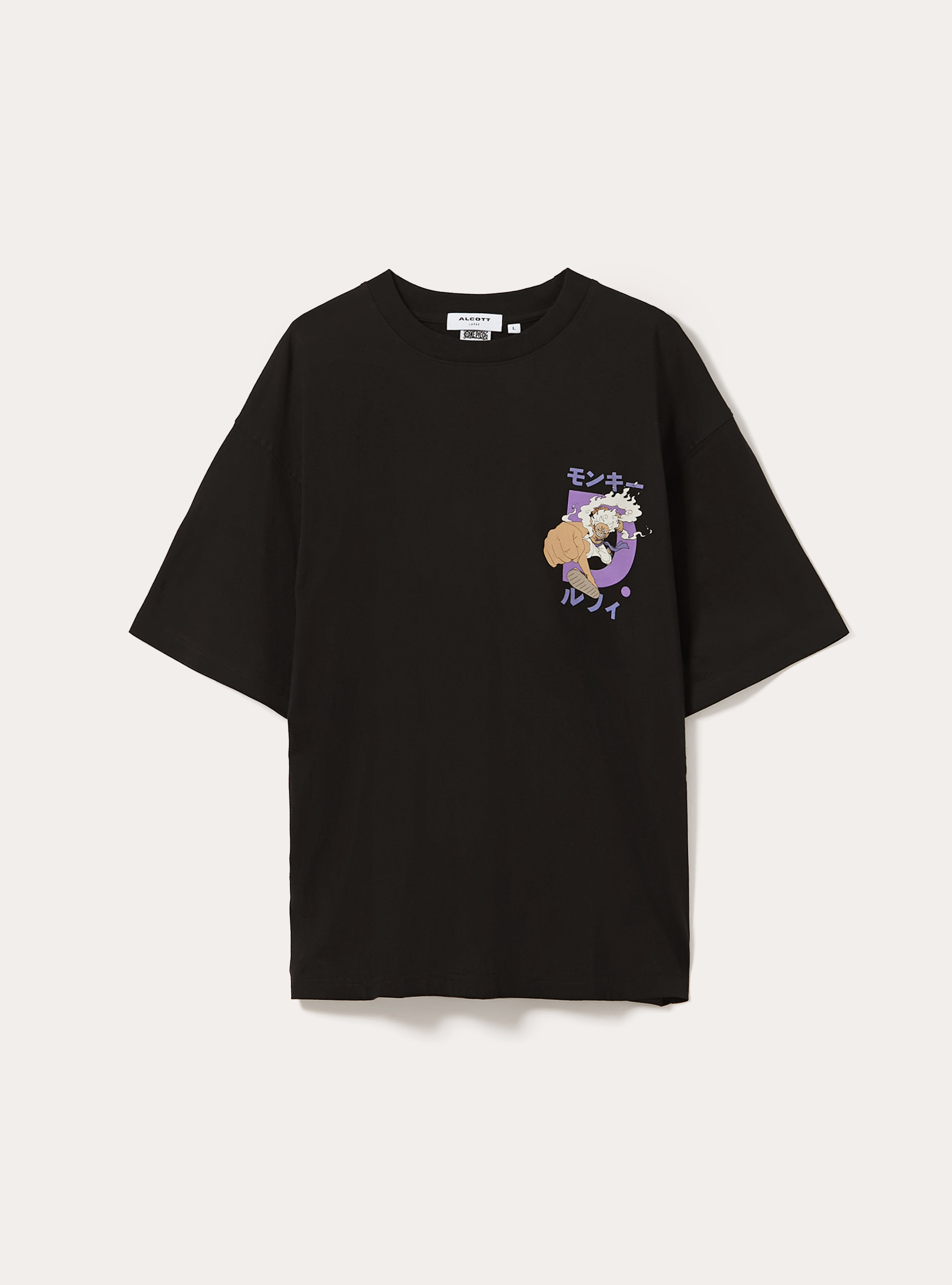 T-shirt coupe carr&eacute;e One Piece / Alcott, BK1 BLACK