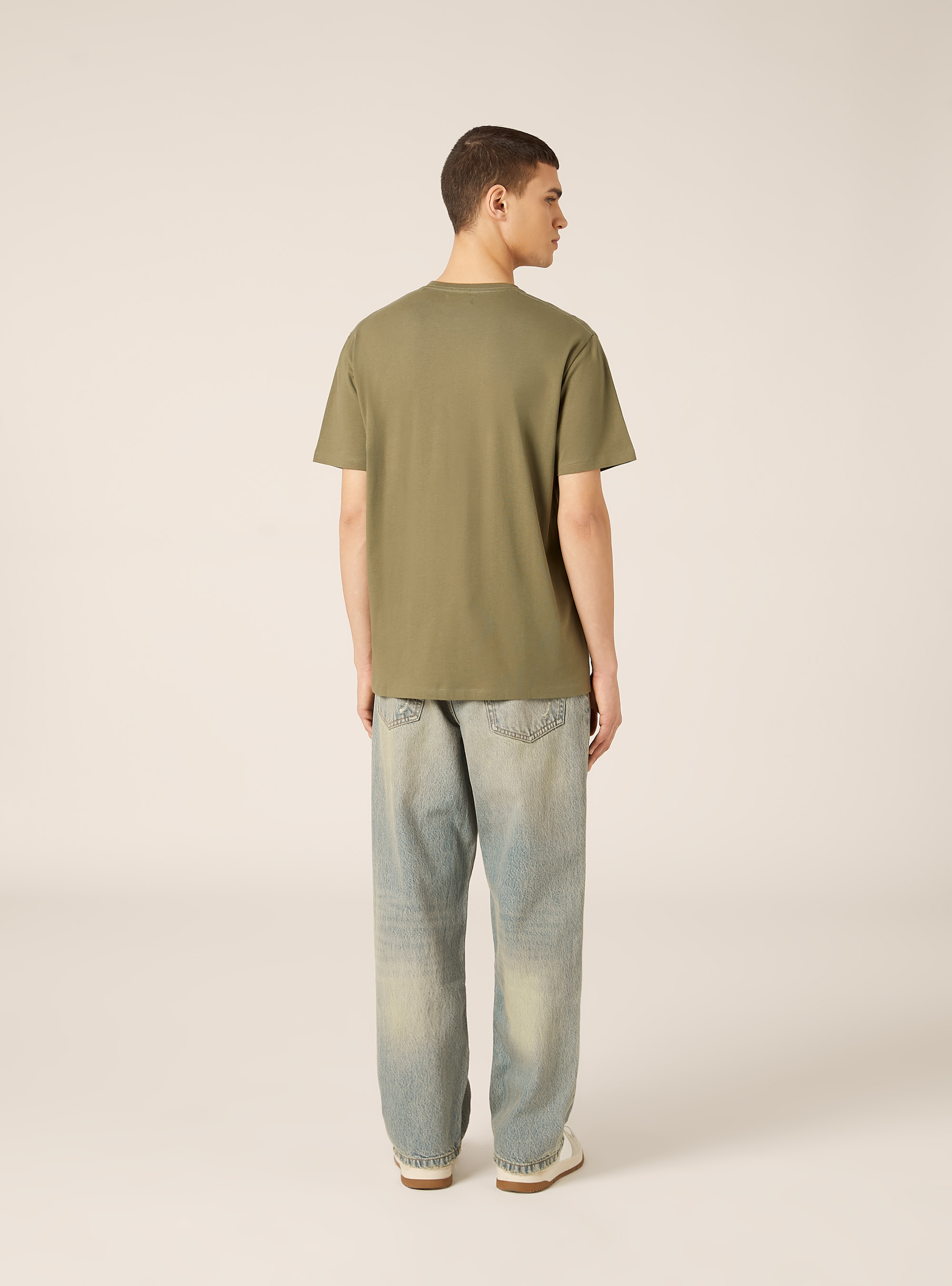 Basic Cotton T-Shirt, KY2 KAKY MEDIUM
