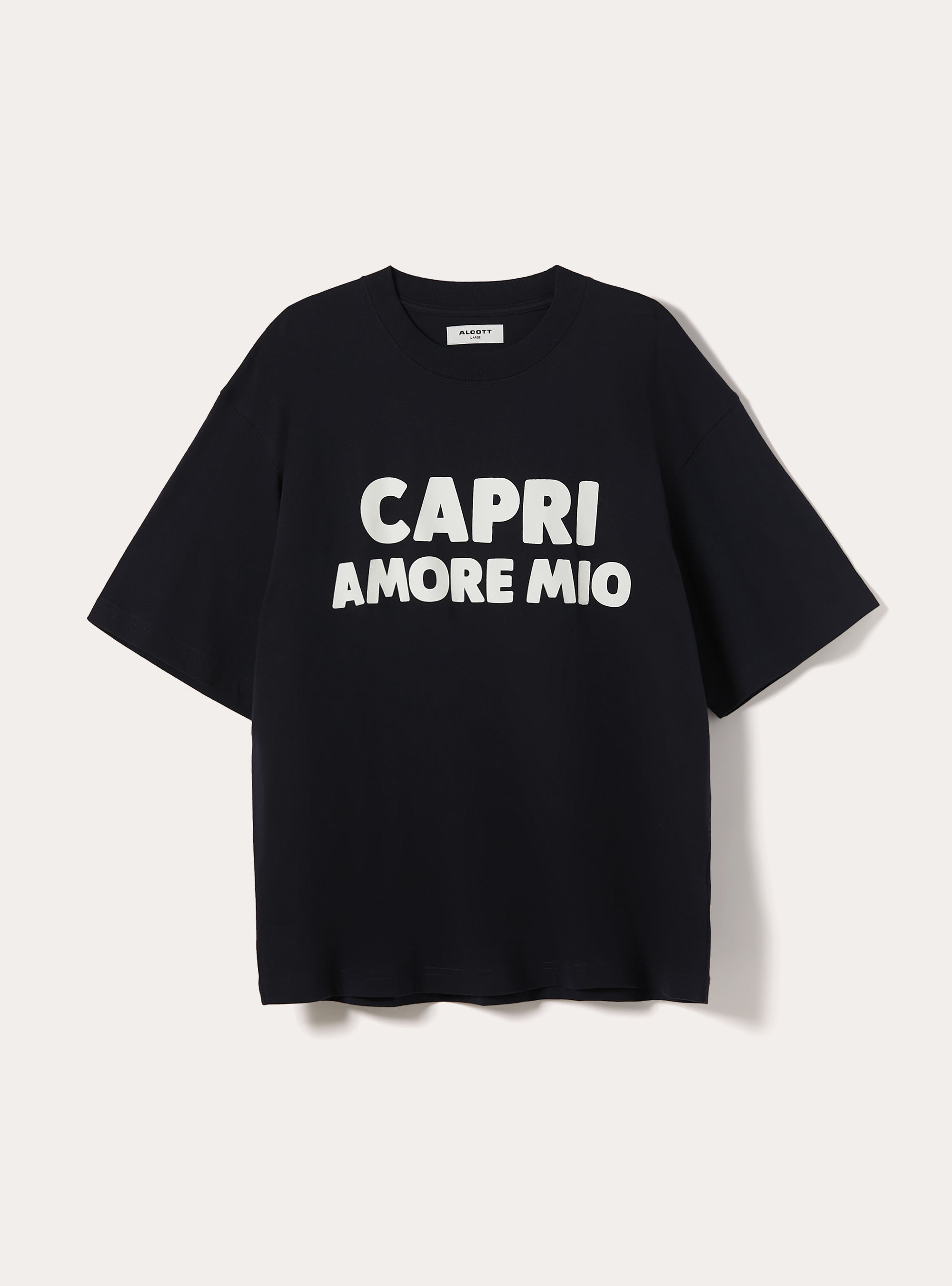 Maglietta boxy fit Capri Amore mio, NAVY SCURO