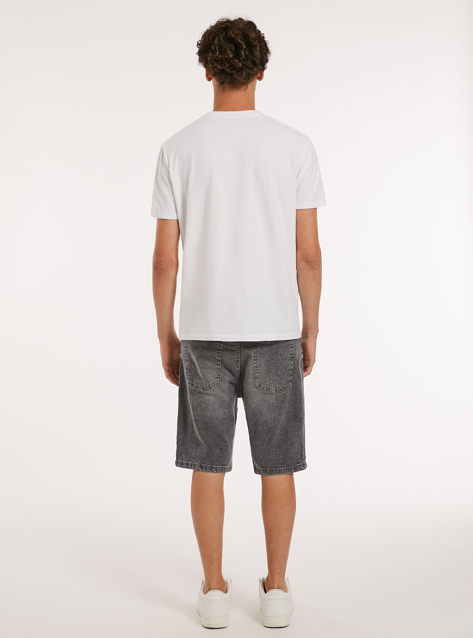 Bermuda carrot in denim stretch, D00G GREY