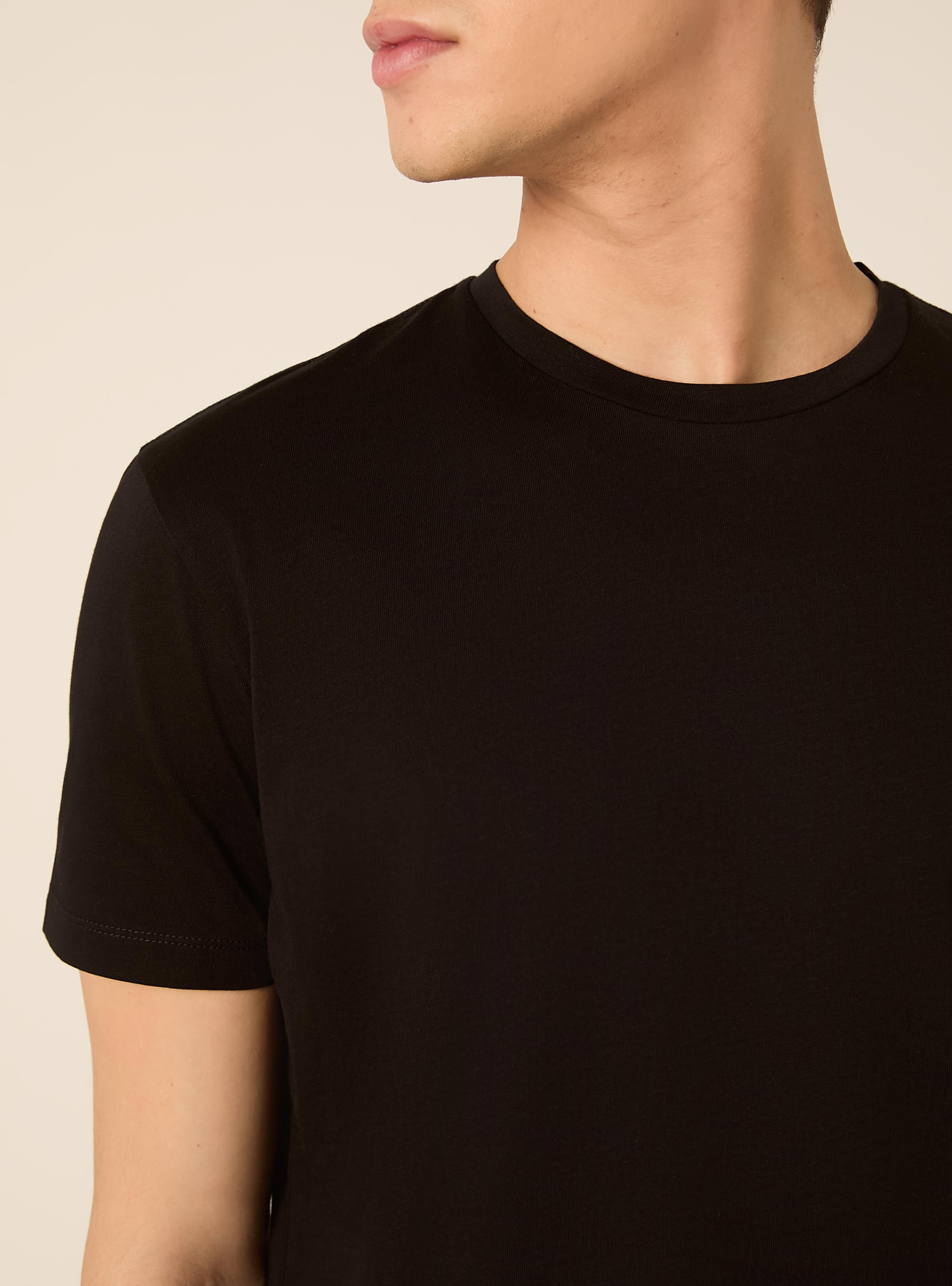 Camiseta de algod&oacute;n Supima, BK1 BLACK