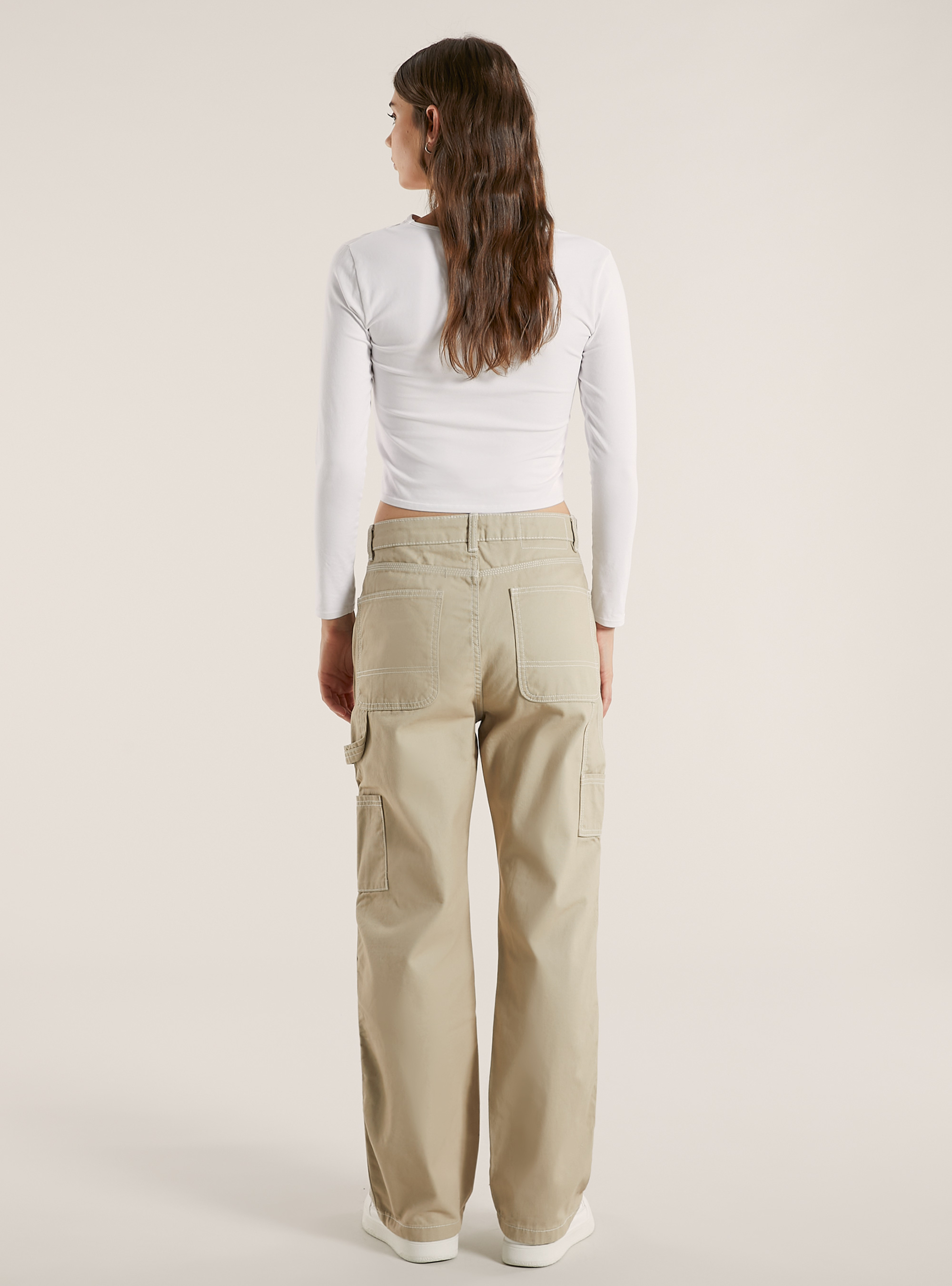 Pantalon en toile charpentier, BG2 BEIGE MEDIUM