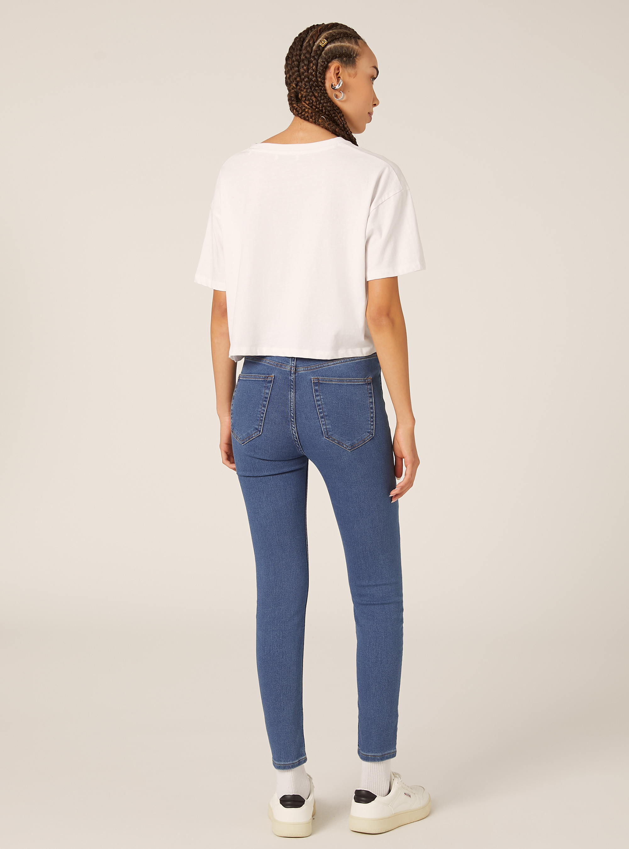 Jean skinny en denim stretch, C241 BLUE