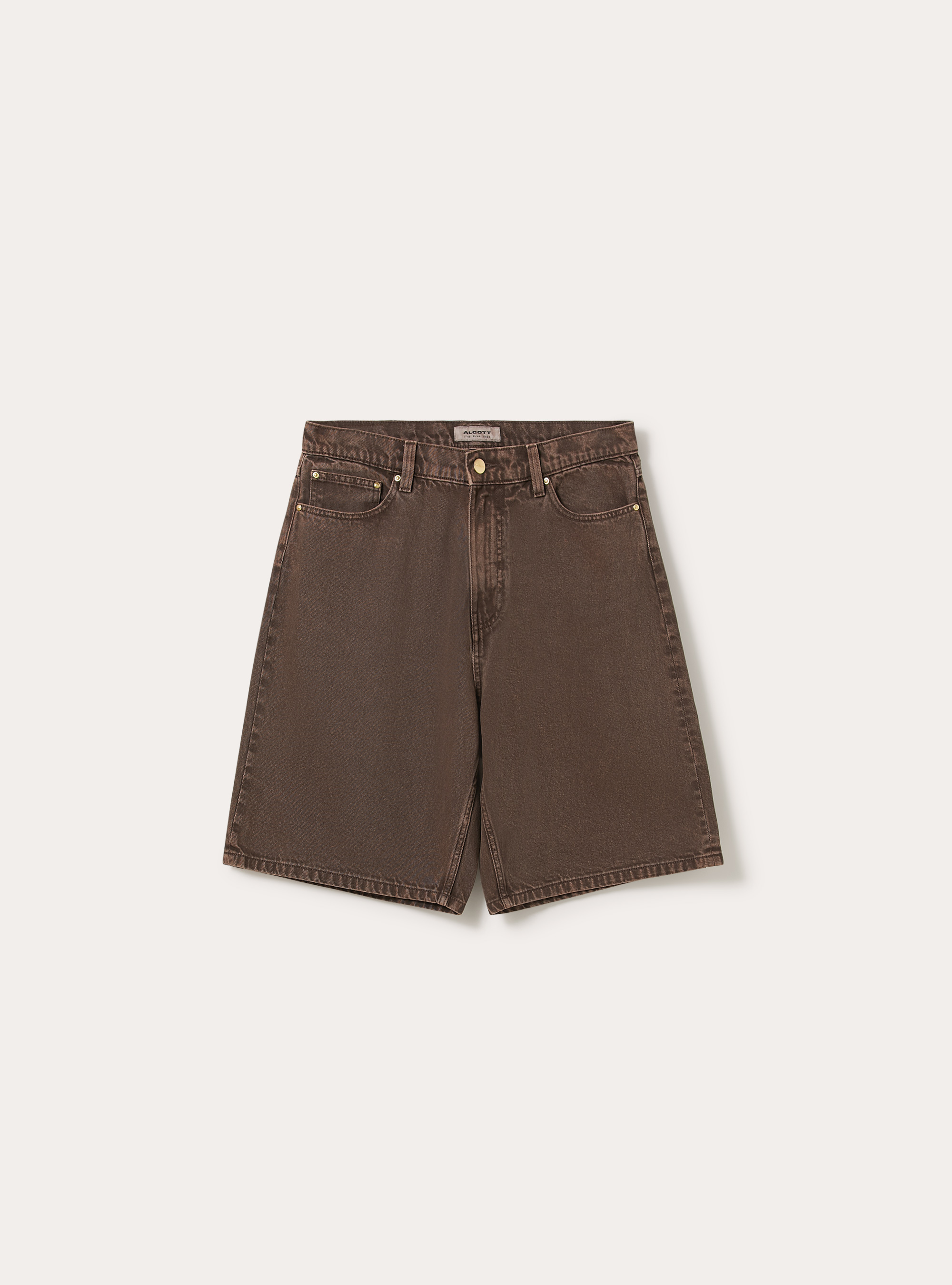 Jorts loose fit, BR2 BROWN MEDIUM