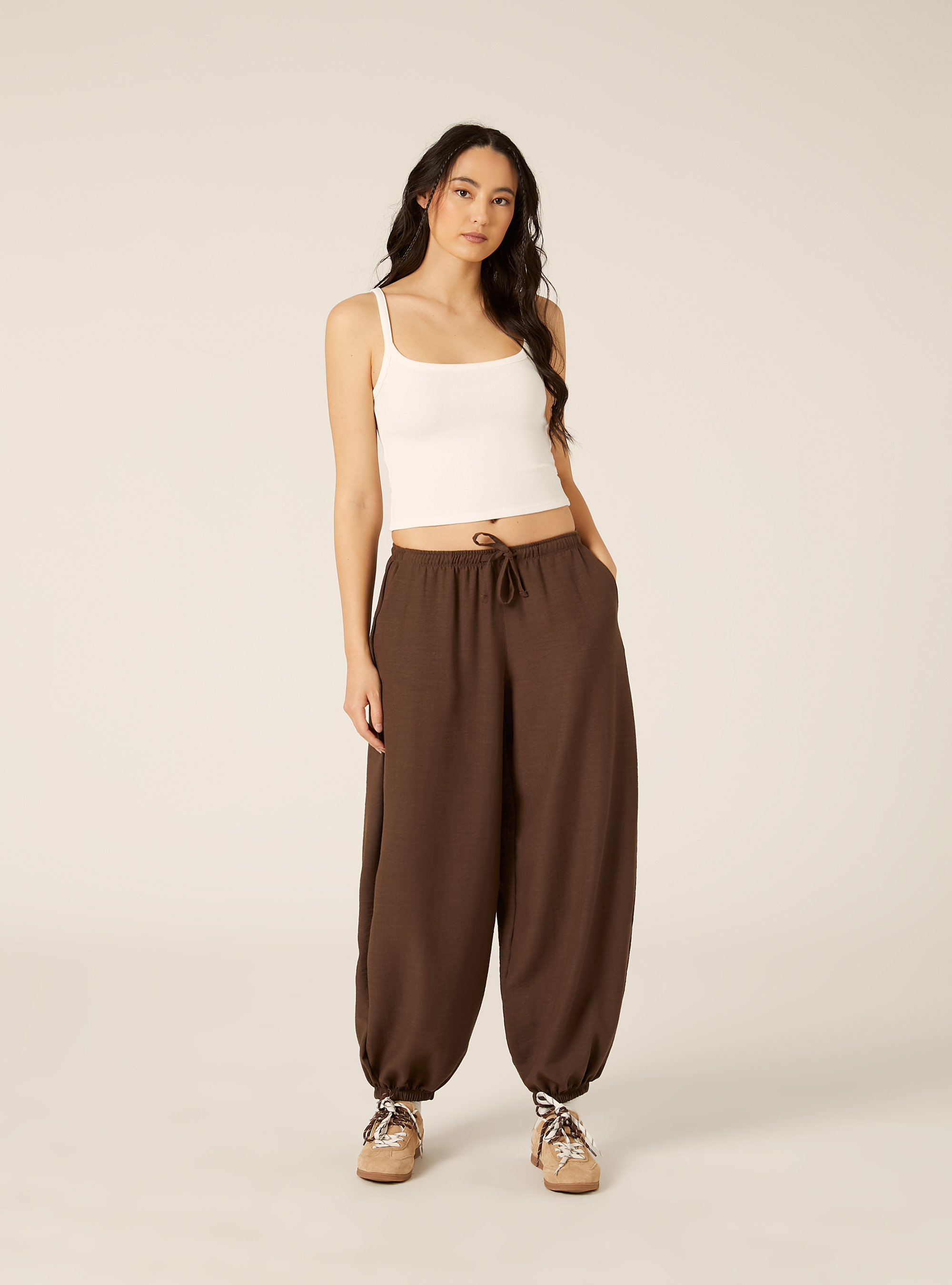 Debardeur Crop Cotele Basic, WH3 WHITE