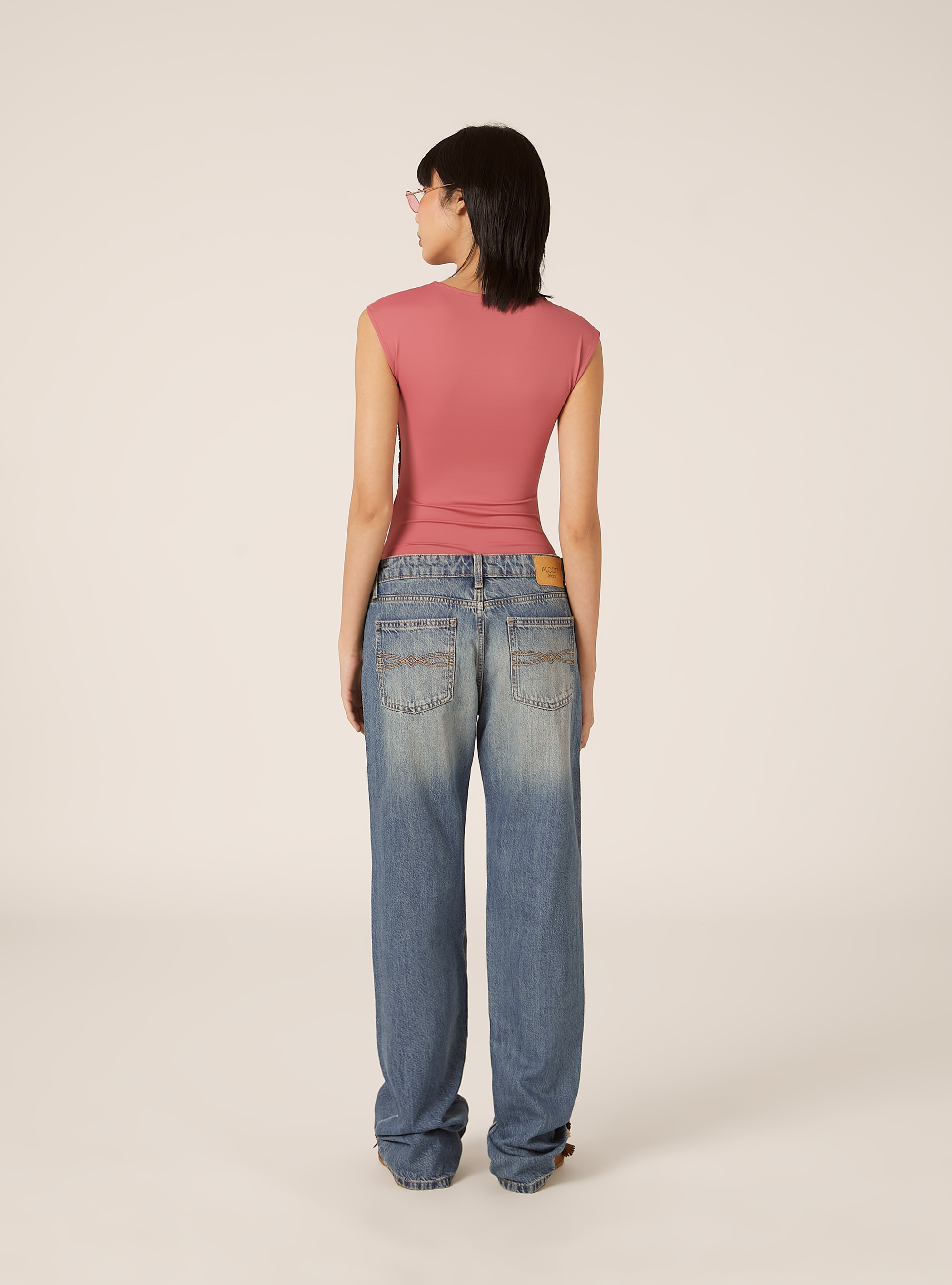 Body mit gekr&auml;useltem Effekt, PK1 PINK DARK