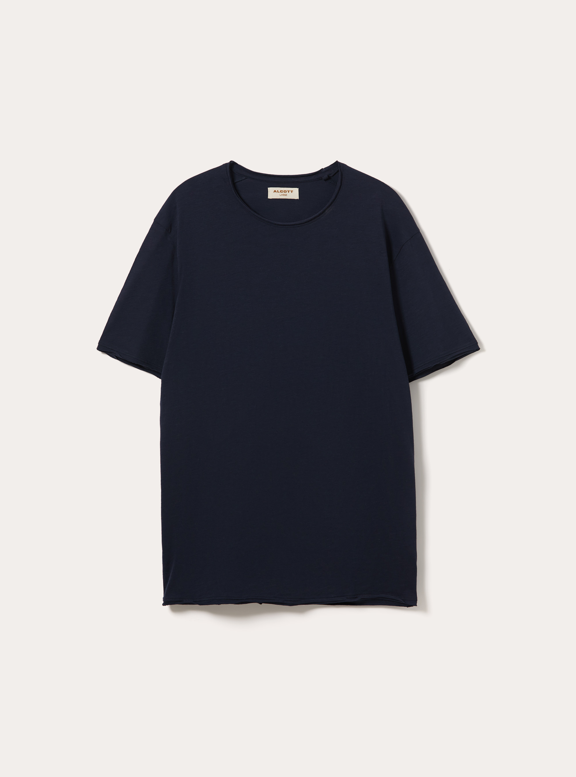 T-shirt slub tinta unita, NAVY SCURO