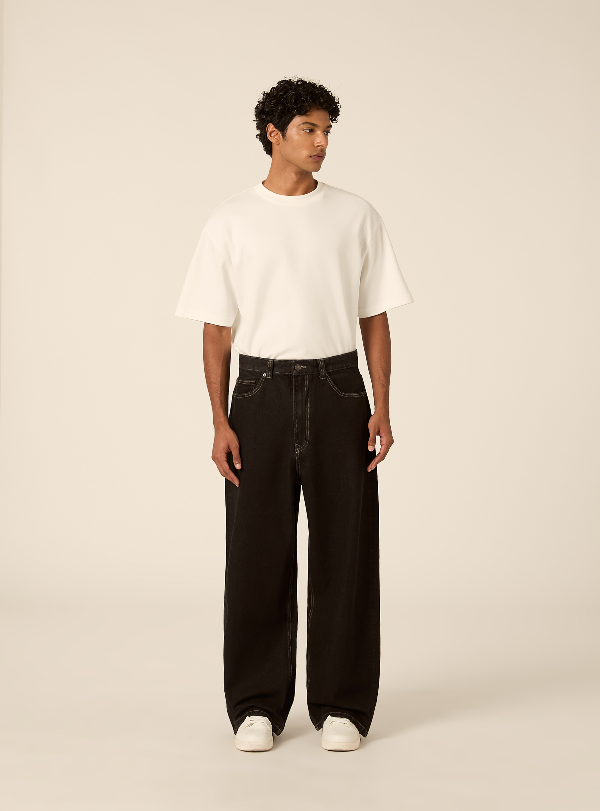 Jeans baggy fit, D000 BLACK