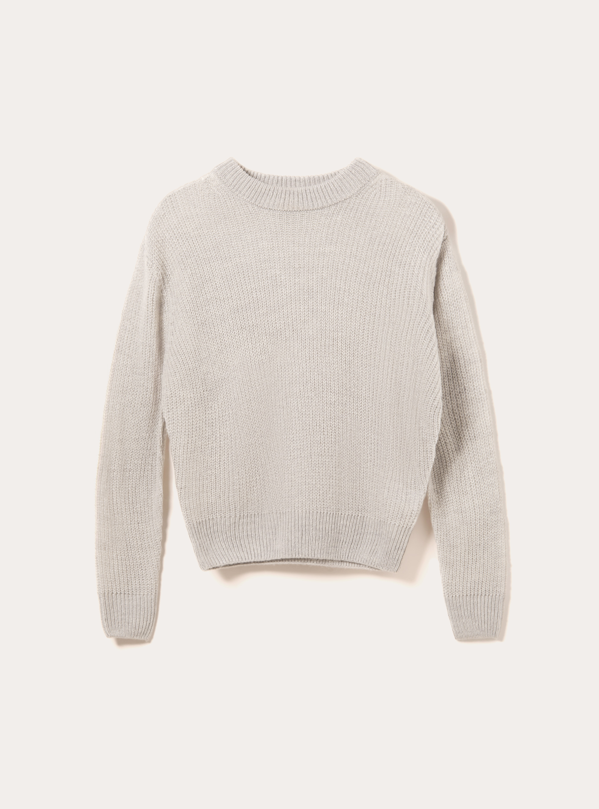 Pull-over basique uni, MGY2 GREY MEL MEDIUM