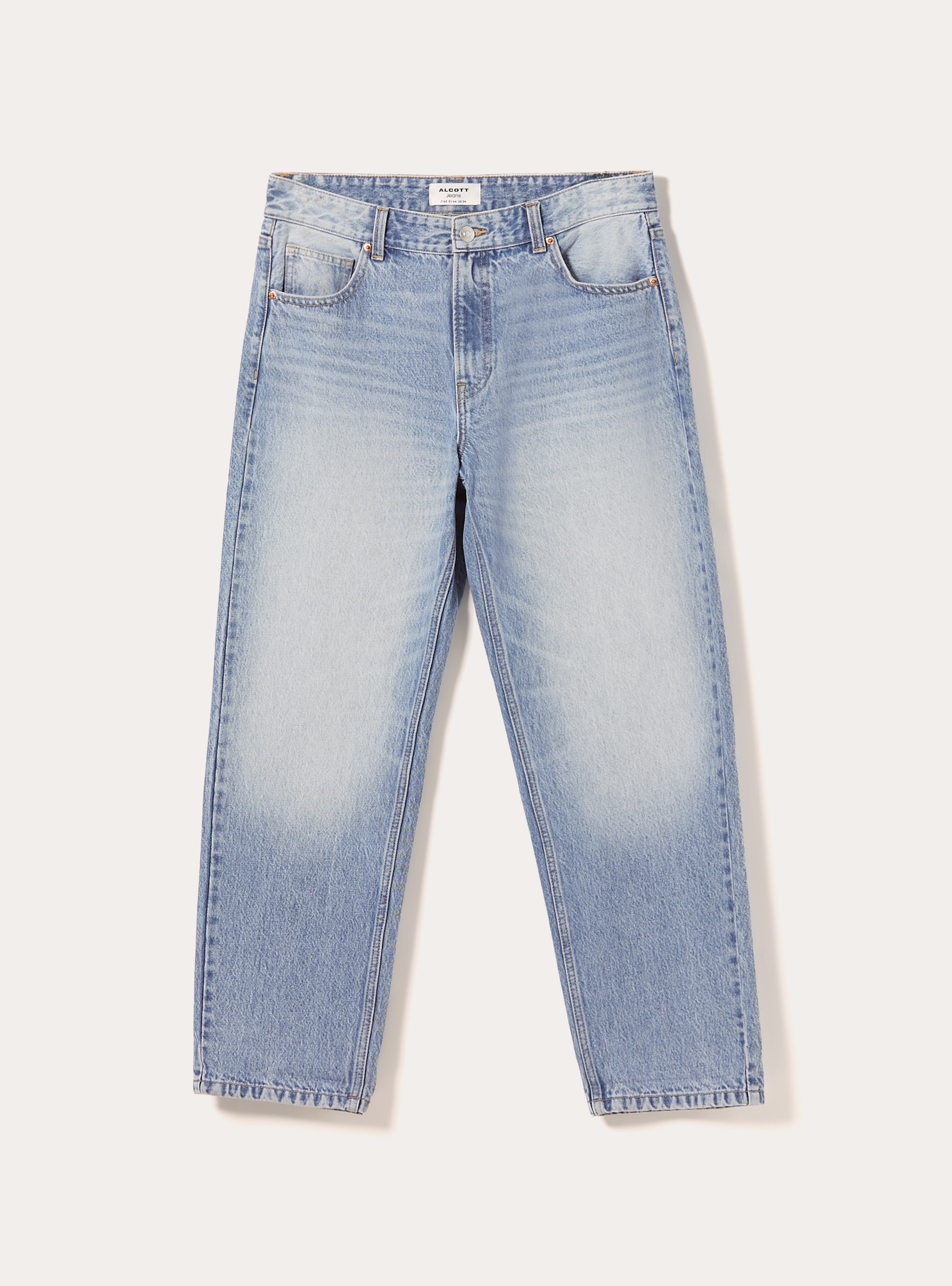 Jeans tapered fit, D007 LIGHT AZURE