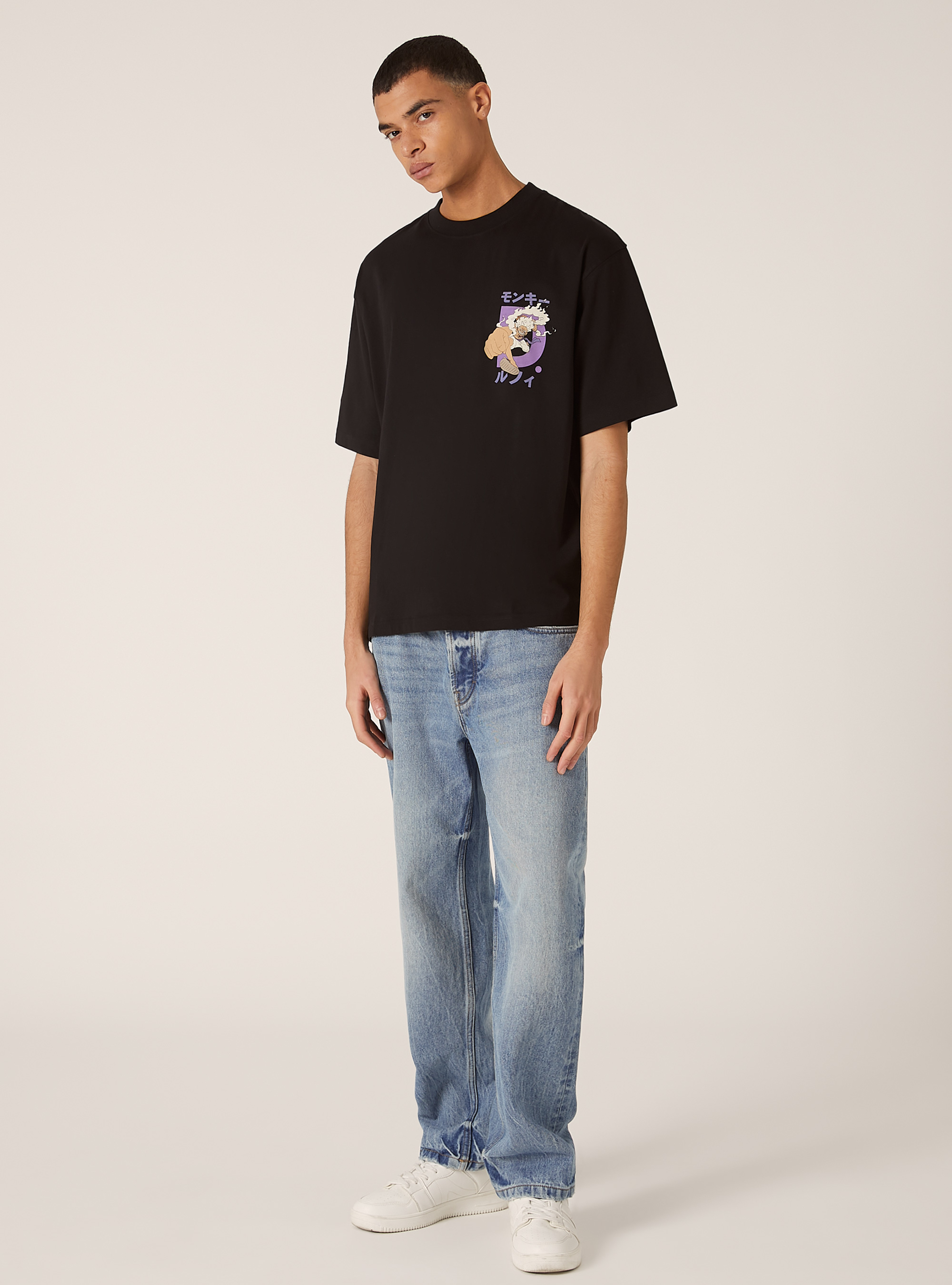 T-shirt coupe carr&eacute;e One Piece / Alcott, BK1 BLACK