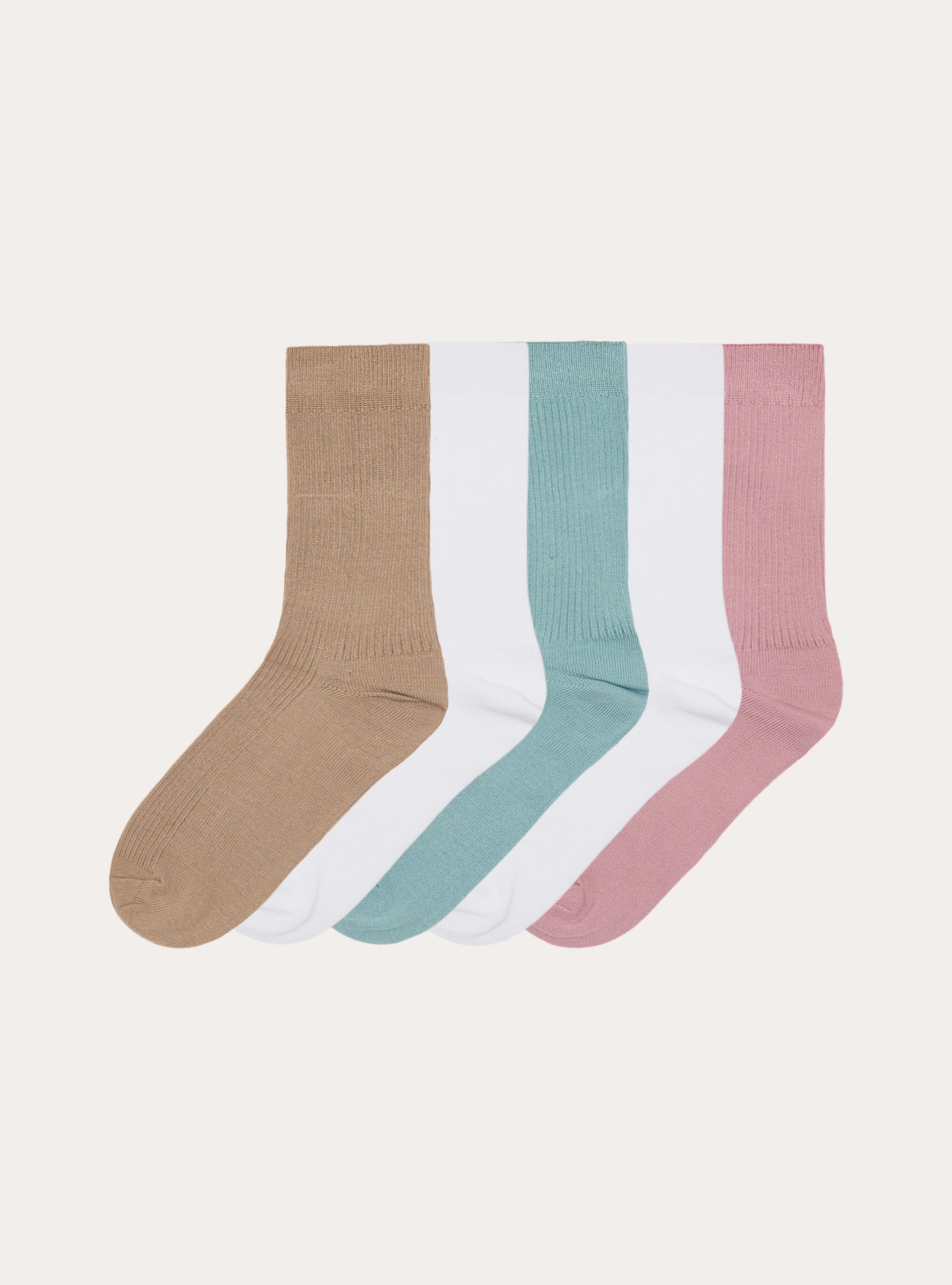 Set de 5 pares de calcetines, PK2 PINK MEDIUM