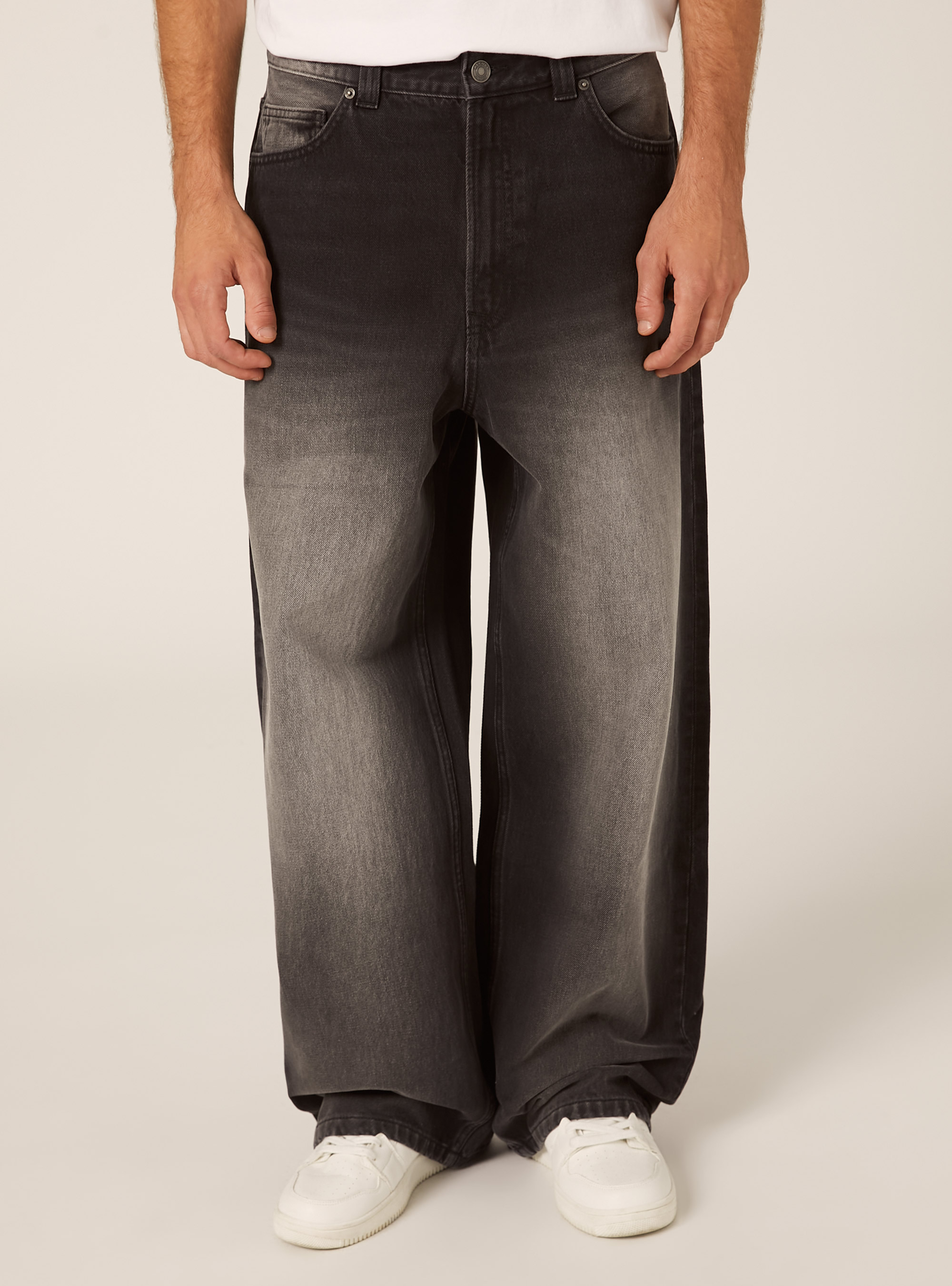 Jeans coupe super baggy, D000 BLACK