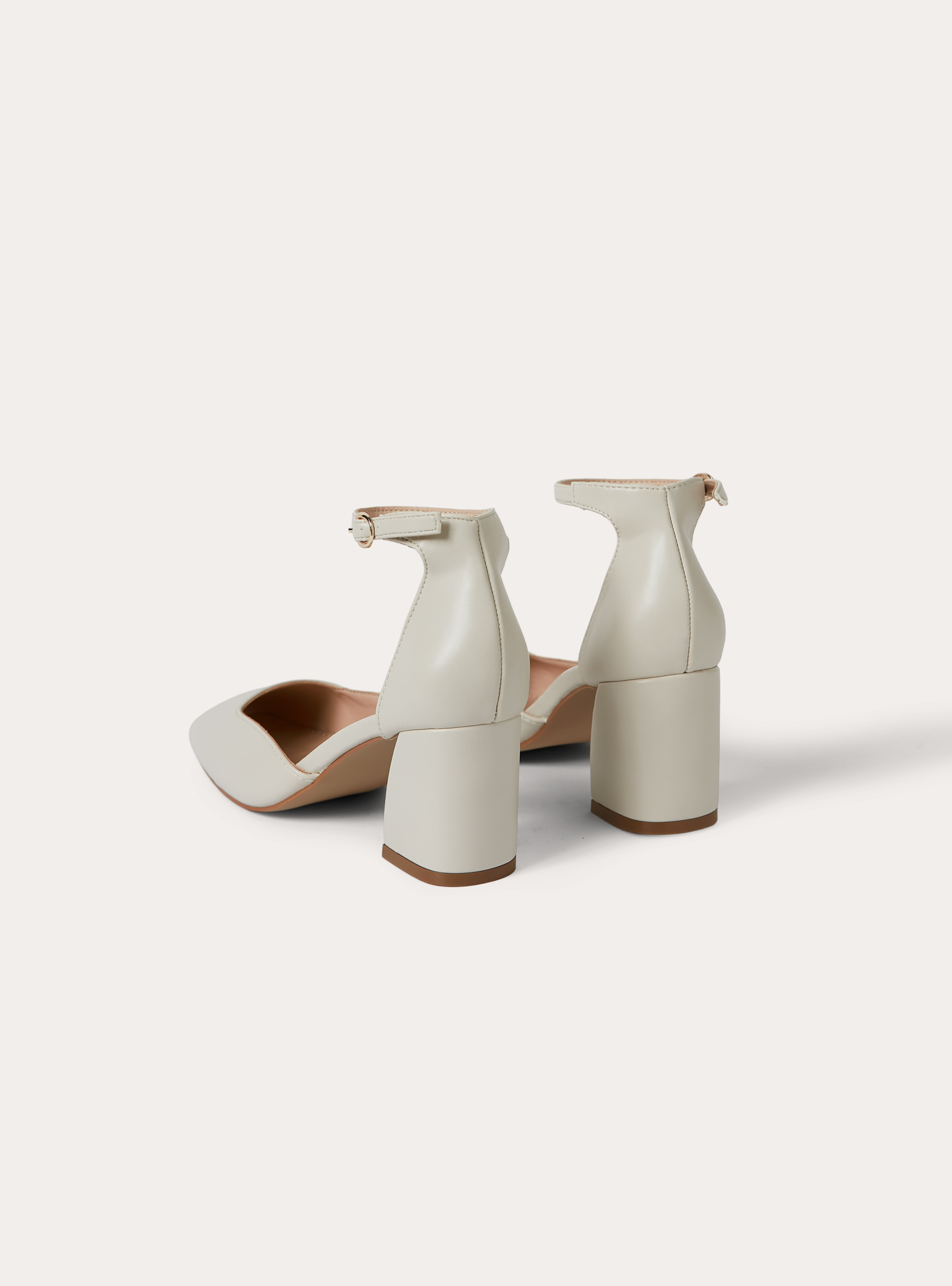 Pumps mit eckiger Spitze, WH1 OFF WHITE
