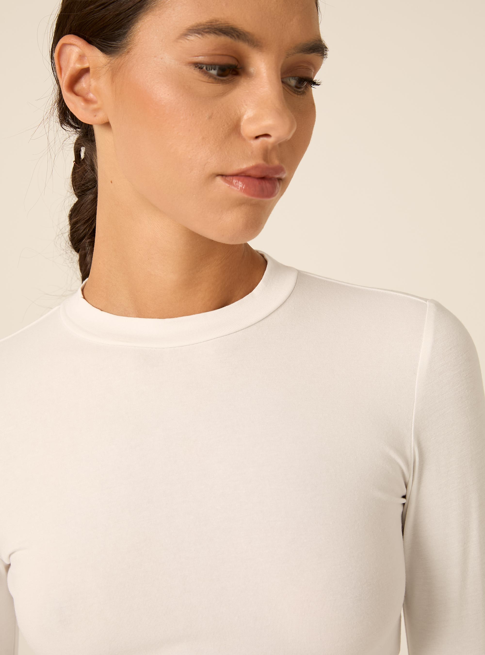 T-shirt court &agrave; manches longues, WH2 WHITE