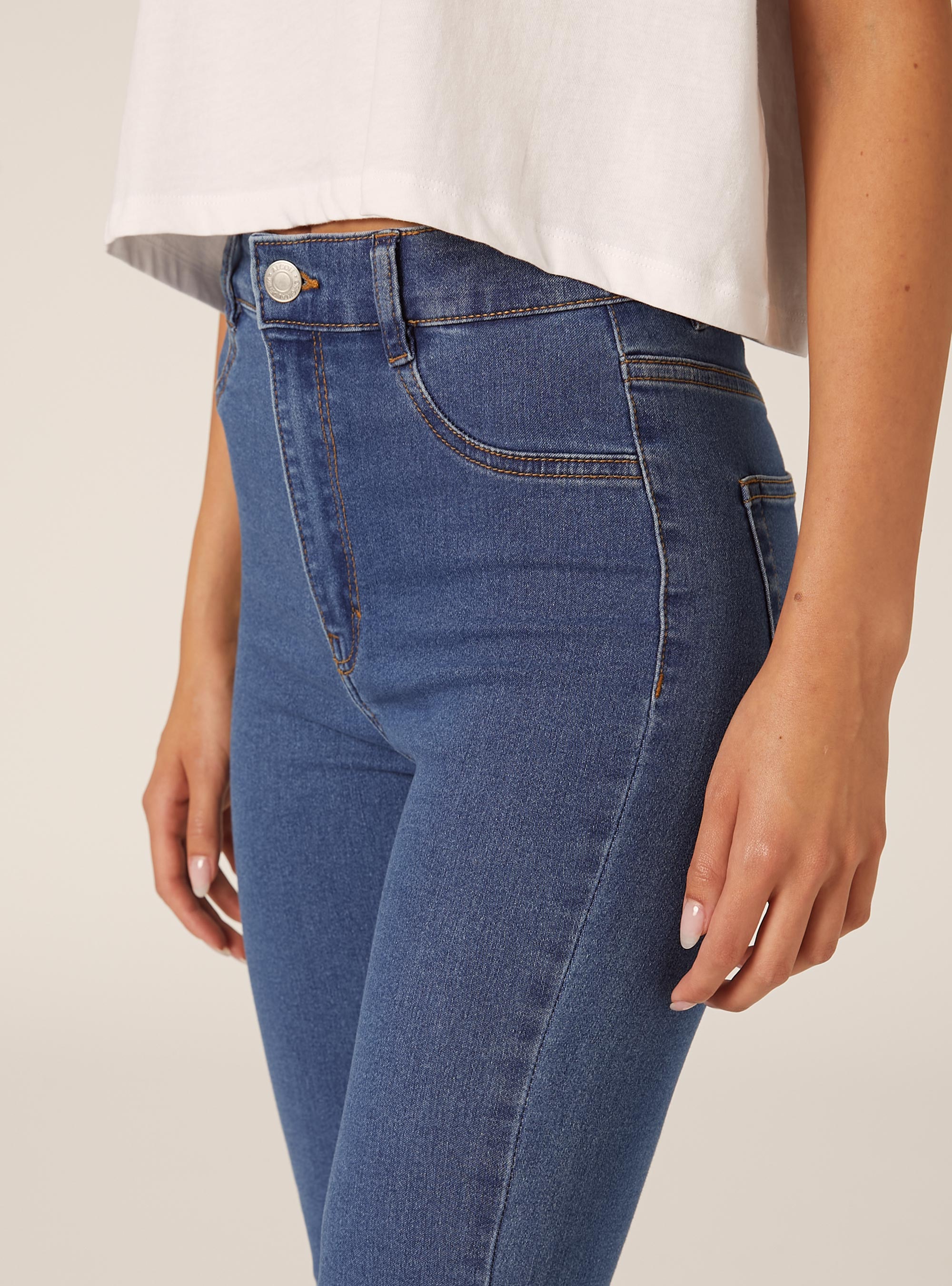 Jean skinny en denim stretch, C241 BLUE