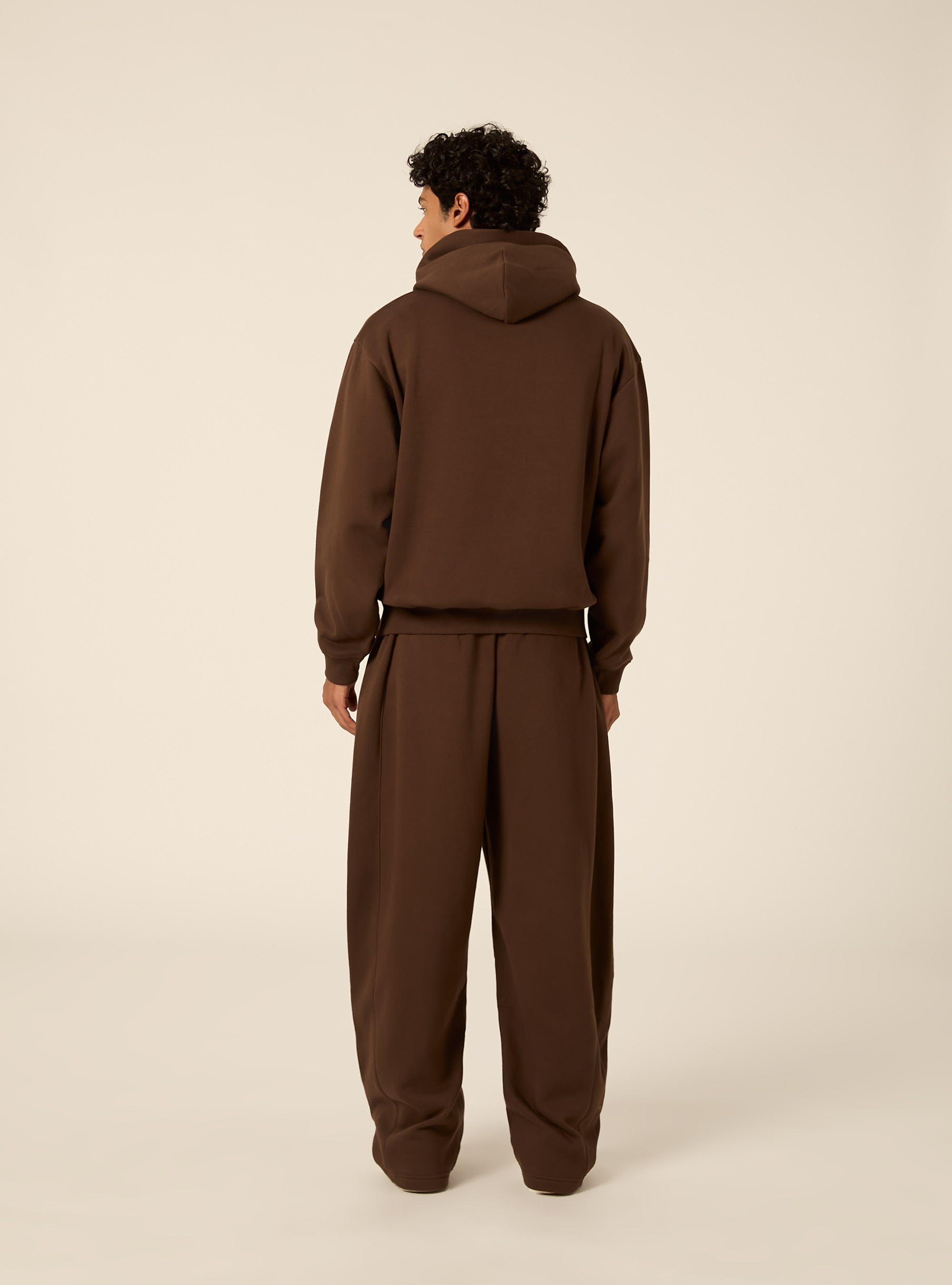 Sweat &agrave; capuche coupe boxy, BR2 BROWN MEDIUM