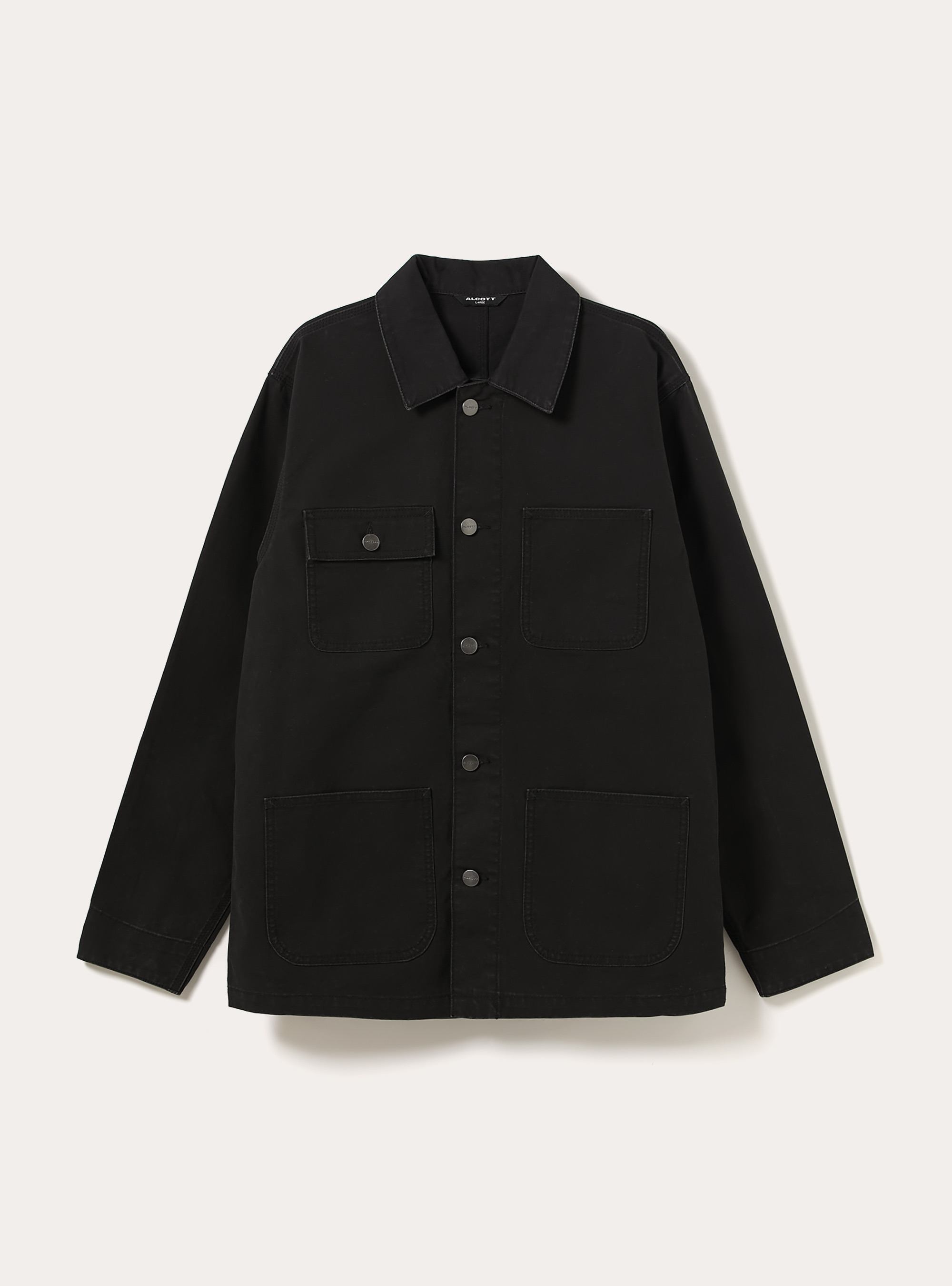Veste en toile avec poches, BK1 BLACK