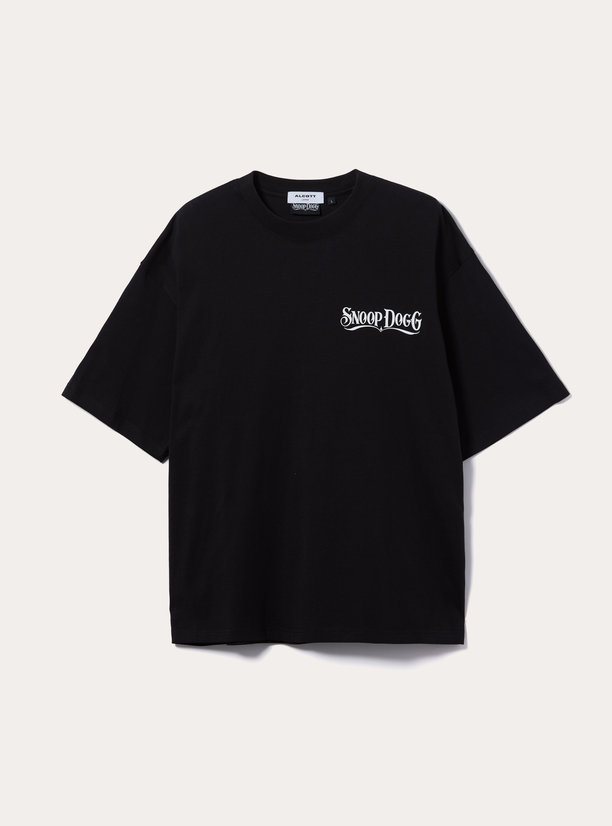 T-shirt coupe carr&eacute;e Snoop Dogg / Alcott, BK1 BLACK