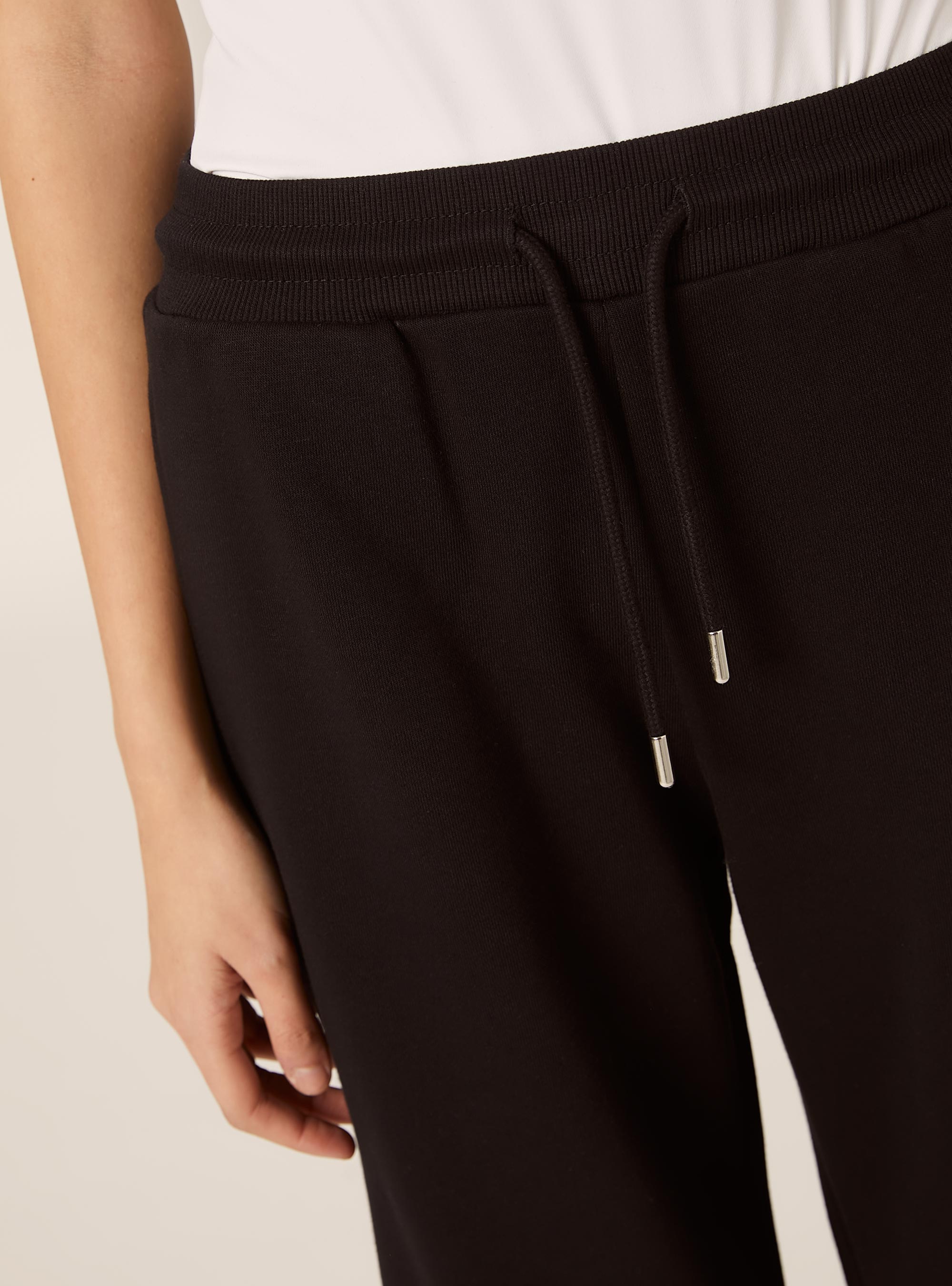 Pantalon jogger large en molleton, BK1 BLACK