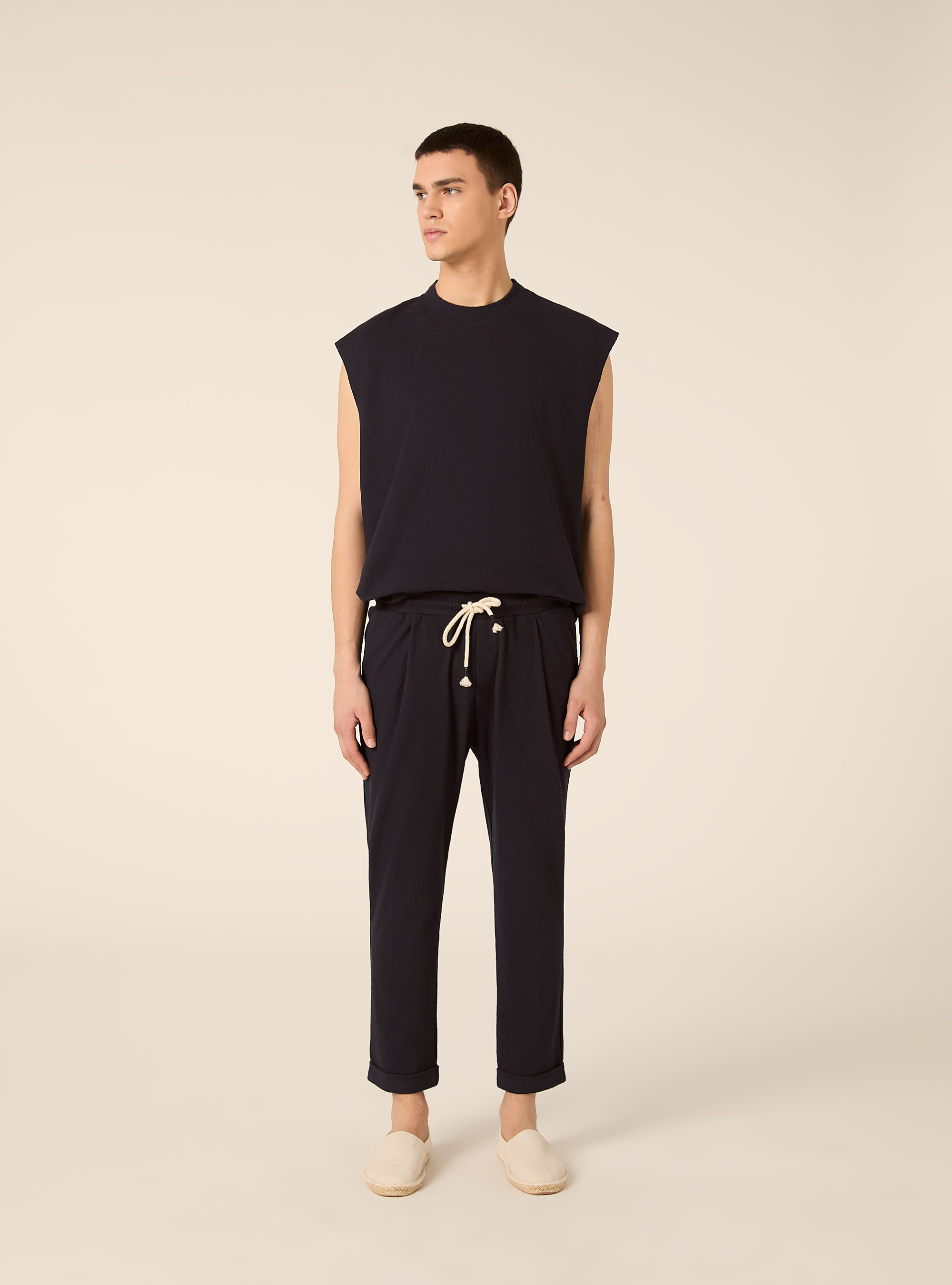 Jogginghose mit Struktur, NA1 NAVY DARK