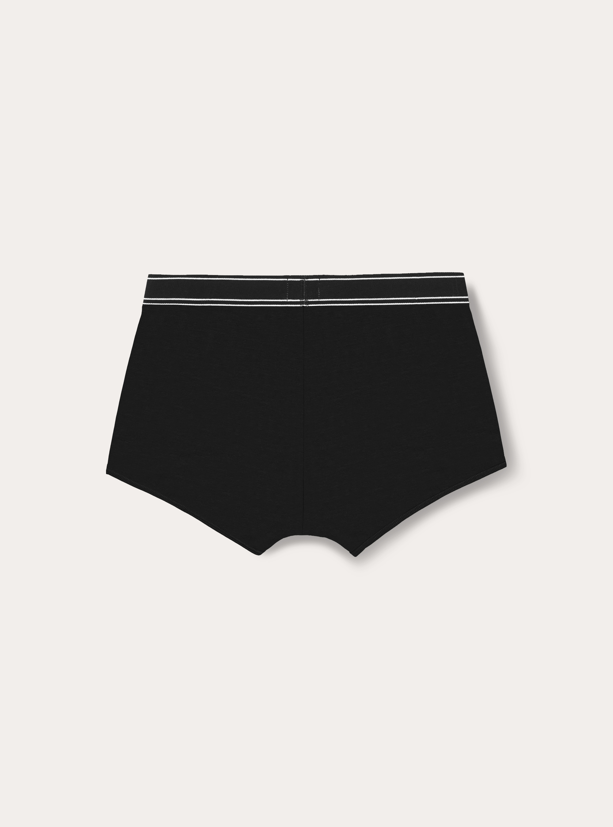 Boxer in cotone elasticizzato con logo, NERO
