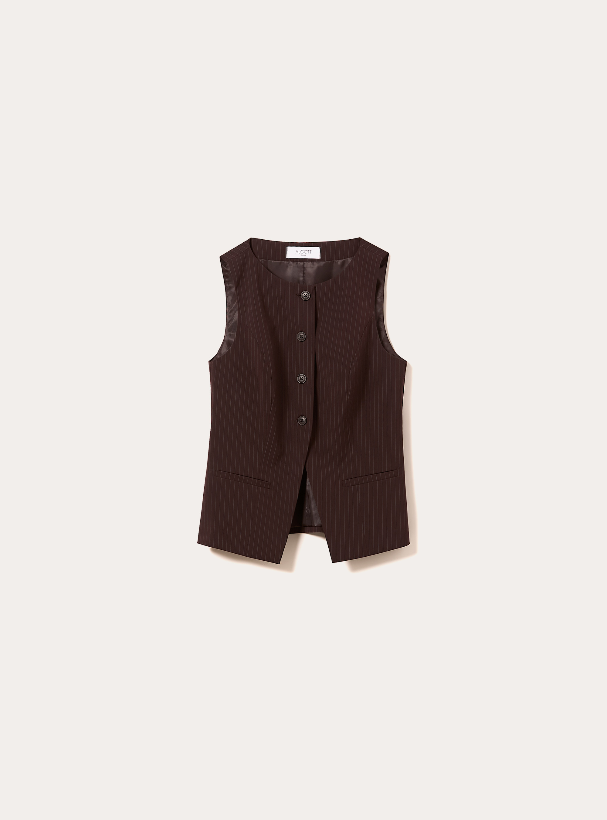 Gilet classique &agrave; boutons, BO1 BORDEAUX DARK