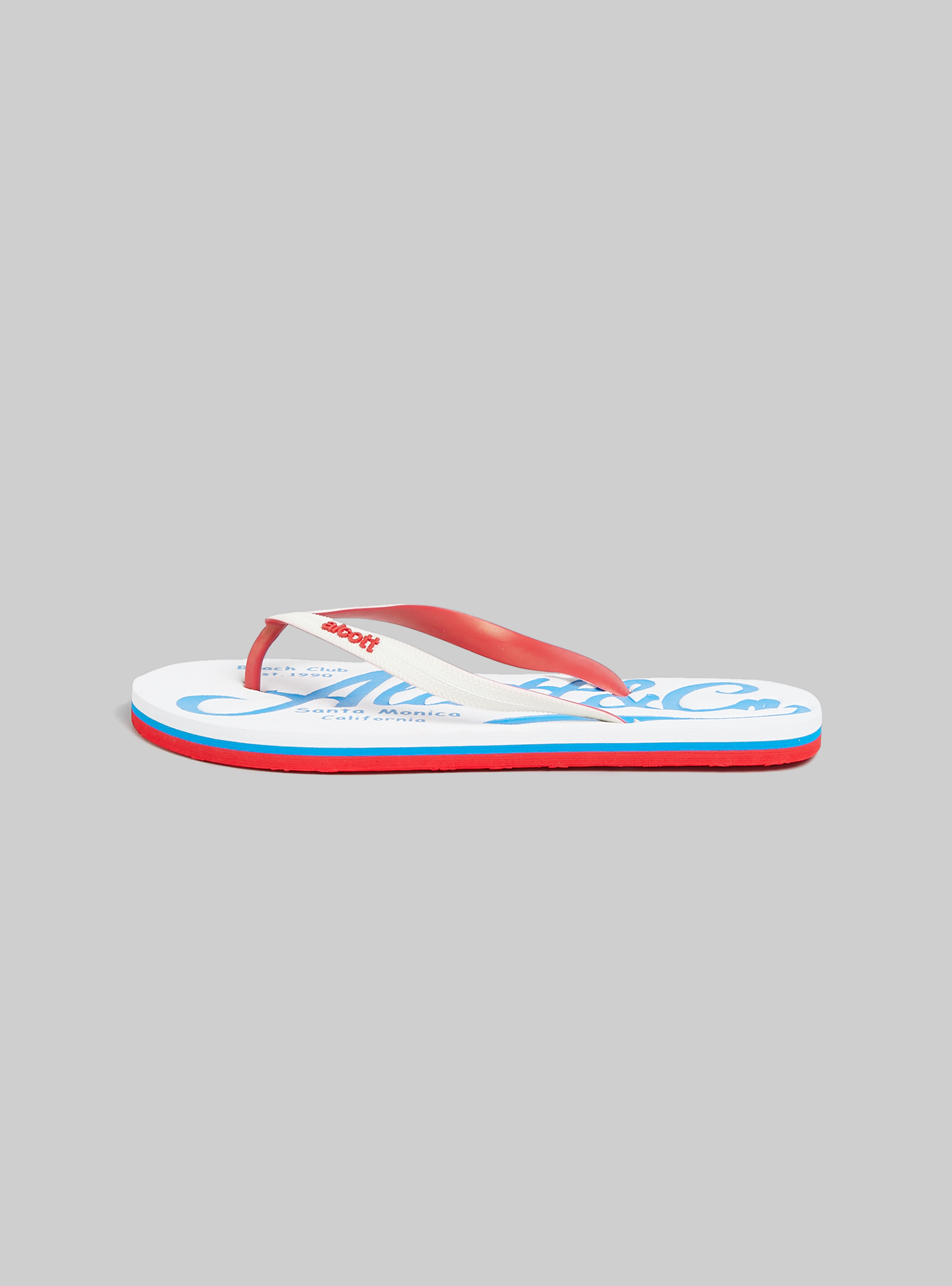 Infradito con logo a constrasto, WH1 OFF WHITE