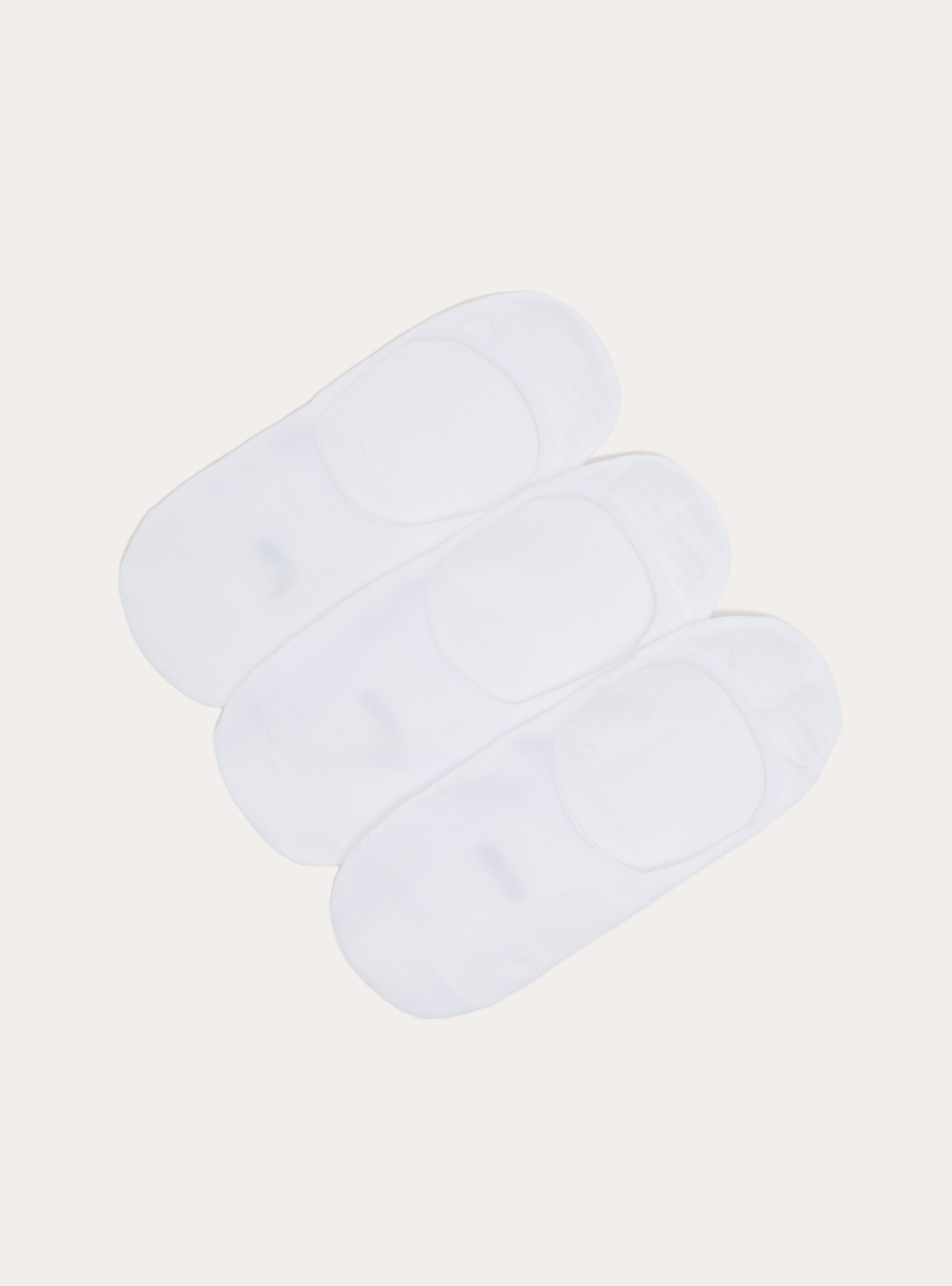 3er-Pack unsichtbare F&uuml;&szlig;linge F&uuml;&szlig;linge, WH1 OFF WHITE