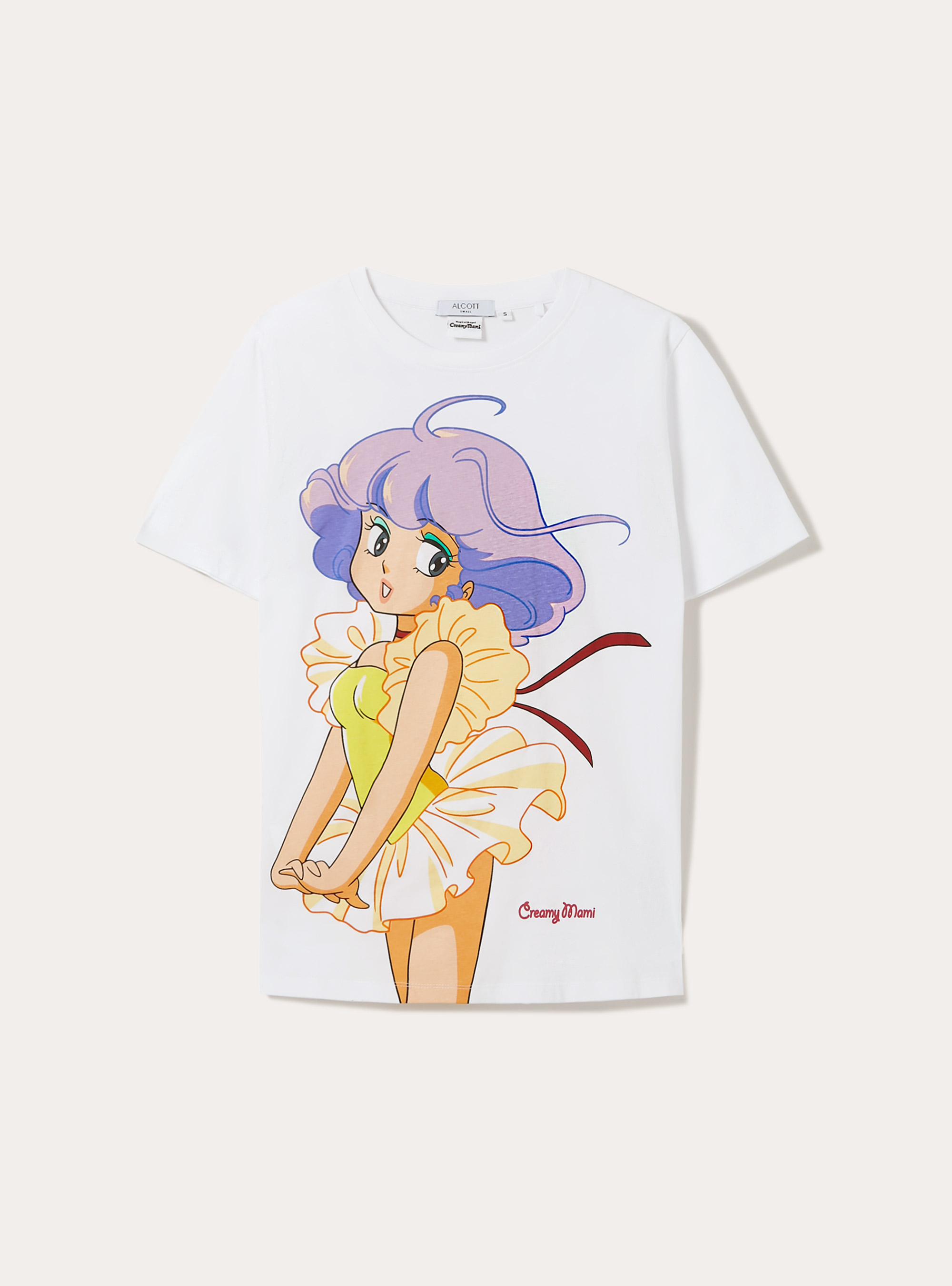 Cr&egrave;me / T-shirt imprim&eacute; Alcott, WH3 WHITE