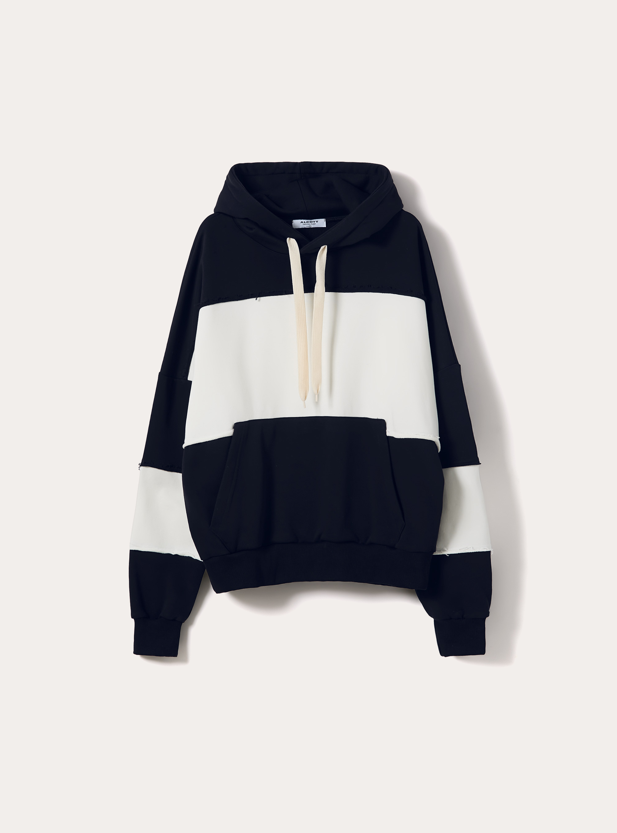Sudadera a rayas de corte holgado, NA1 NAVY DARK