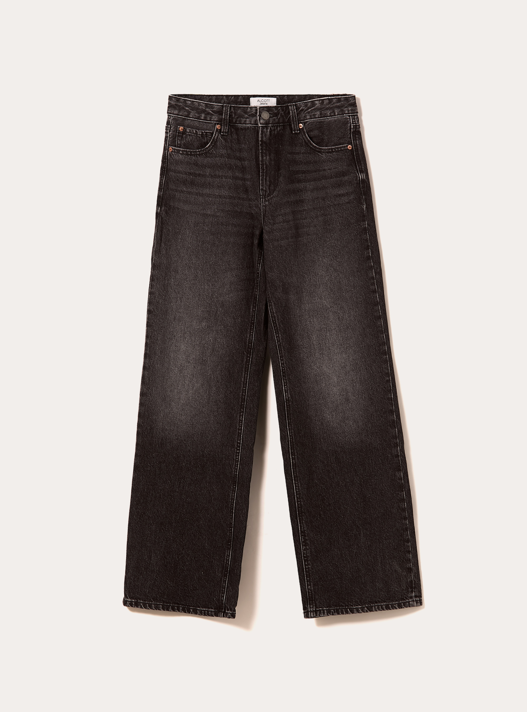 Jeans mit gerader Passform, D000 BLACK