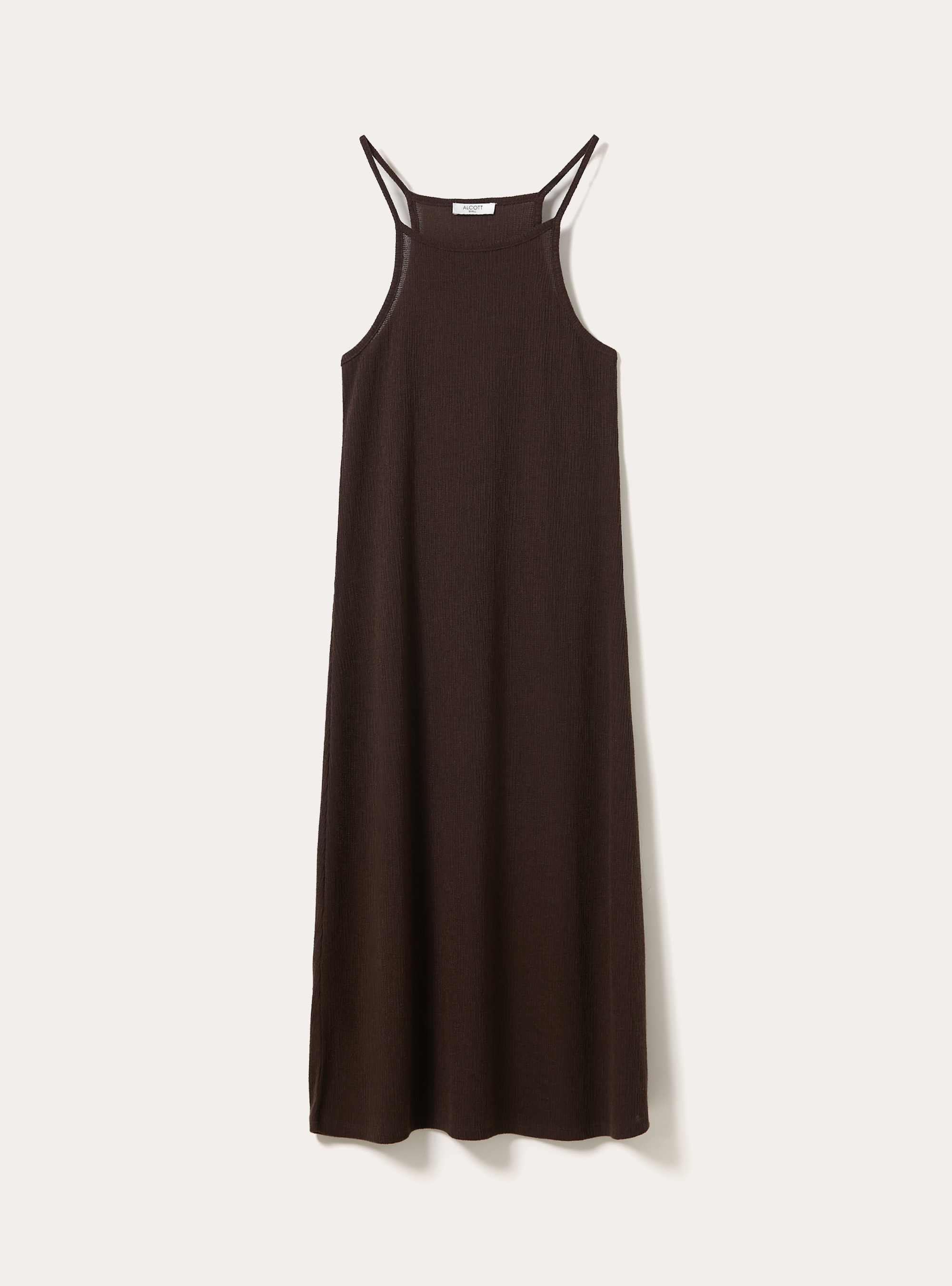 Halterneck-Midikleid, BR2 BROWN MEDIUM