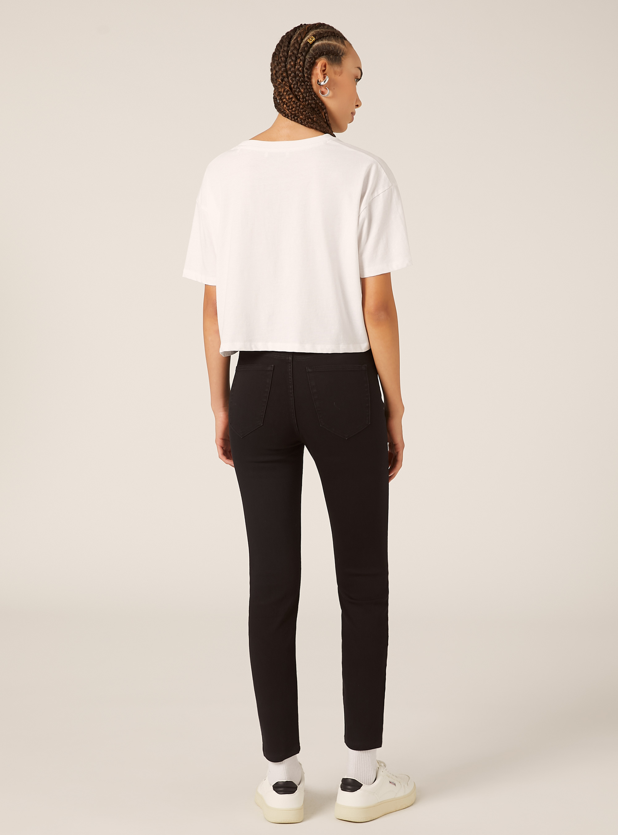 Jean skinny en denim stretch, C101 BLACK
