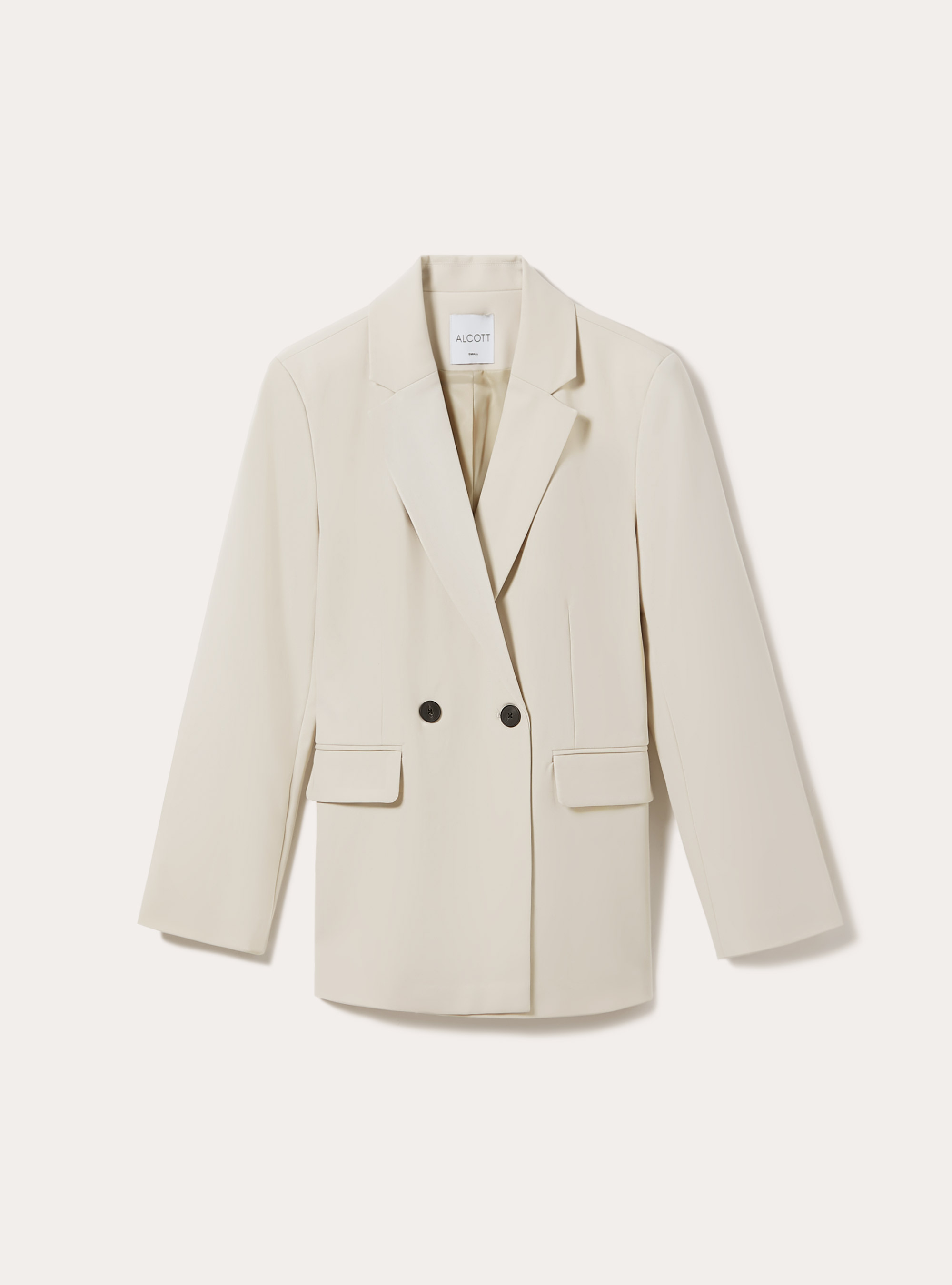 Blazer crois&eacute; sur mesure, BG2 BEIGE MEDIUM