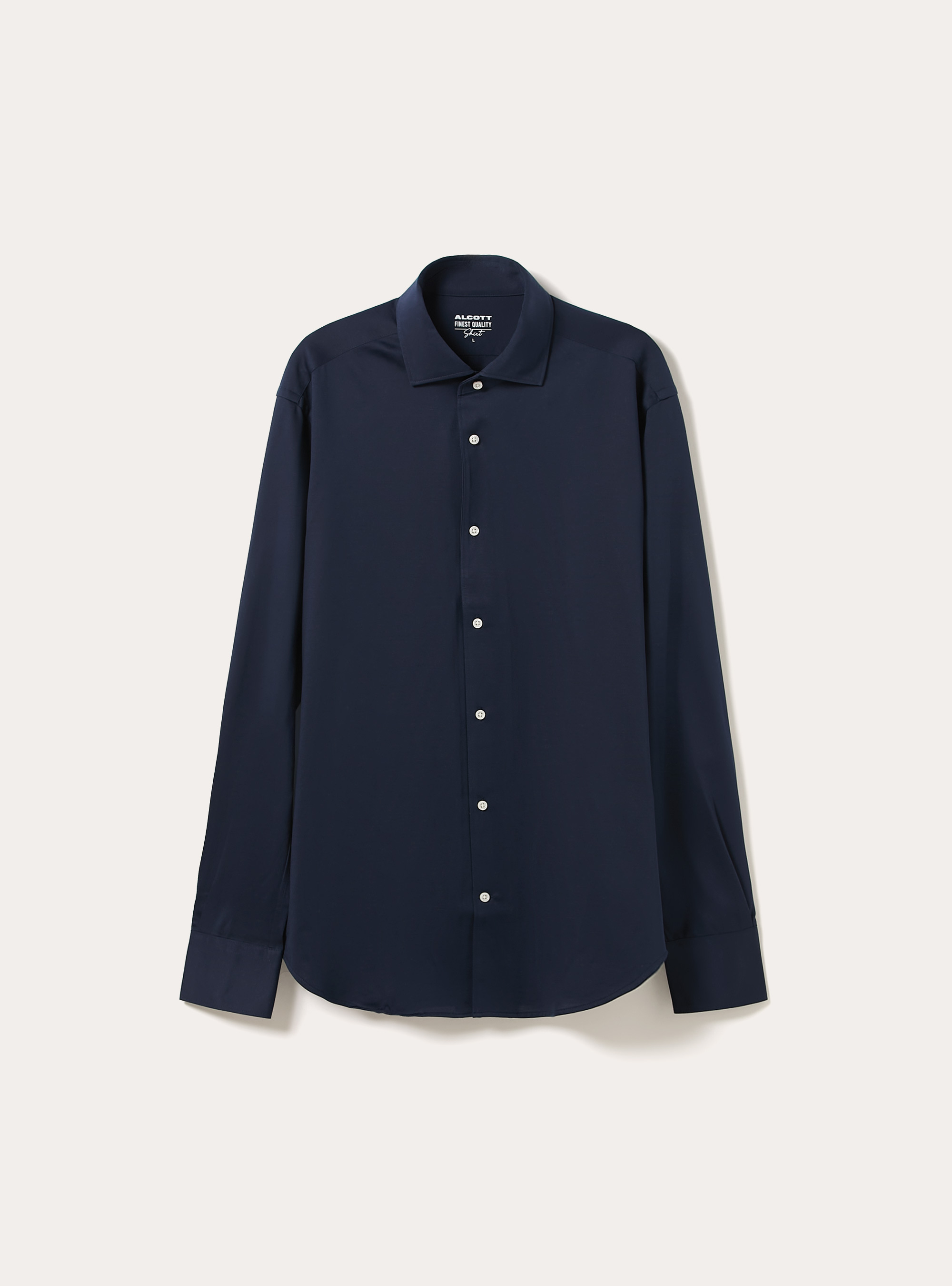 Camicia Traveller in jersey, NAVY SCURO
