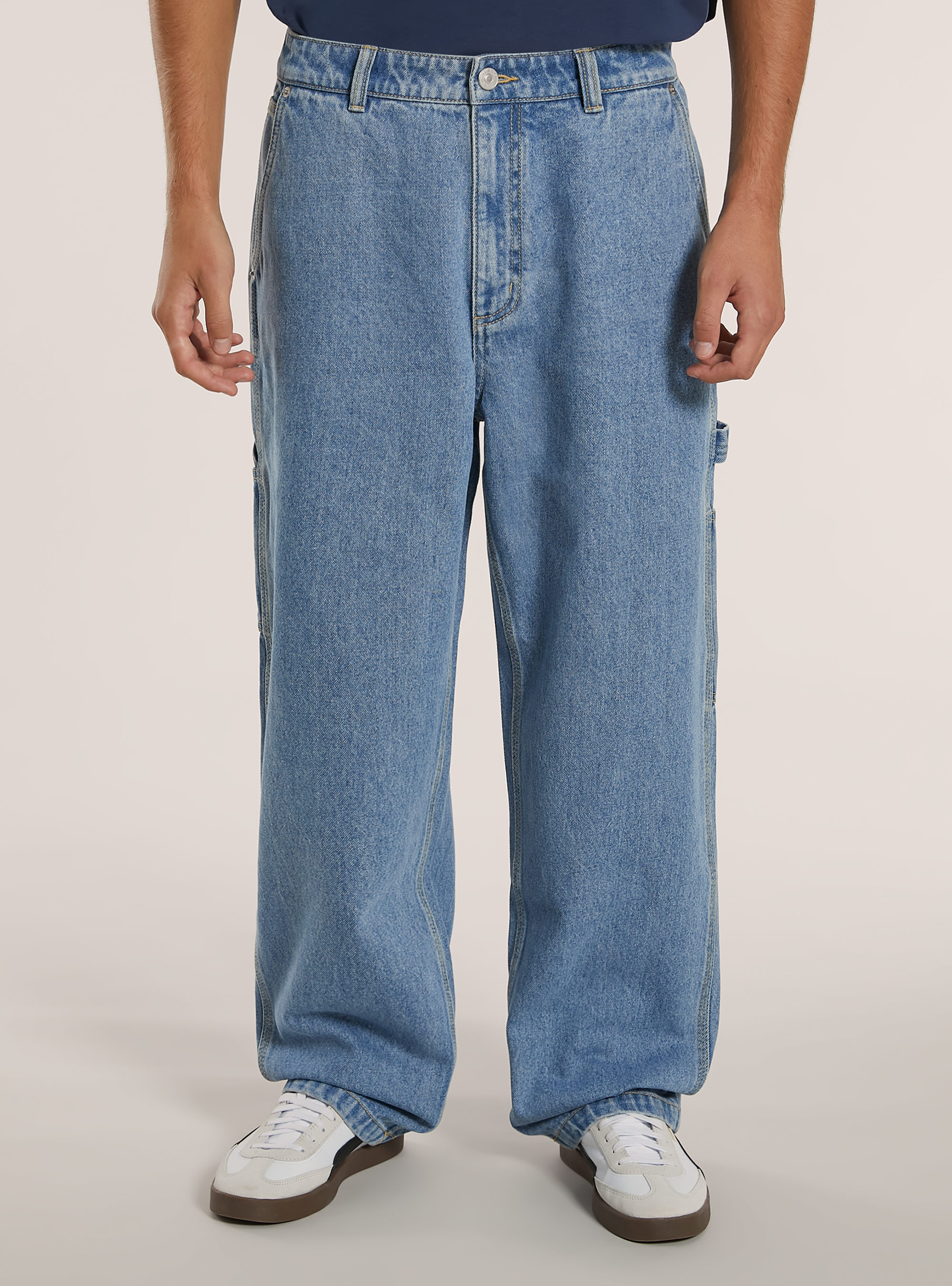Jeans de charpentier ouvrier, D006 AZURE