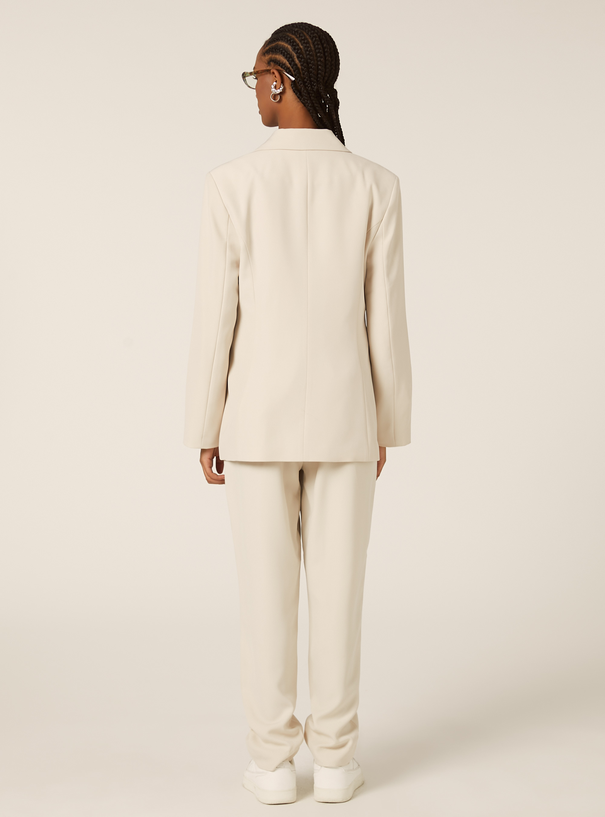 Blazer crois&eacute; sur mesure, BG2 BEIGE MEDIUM