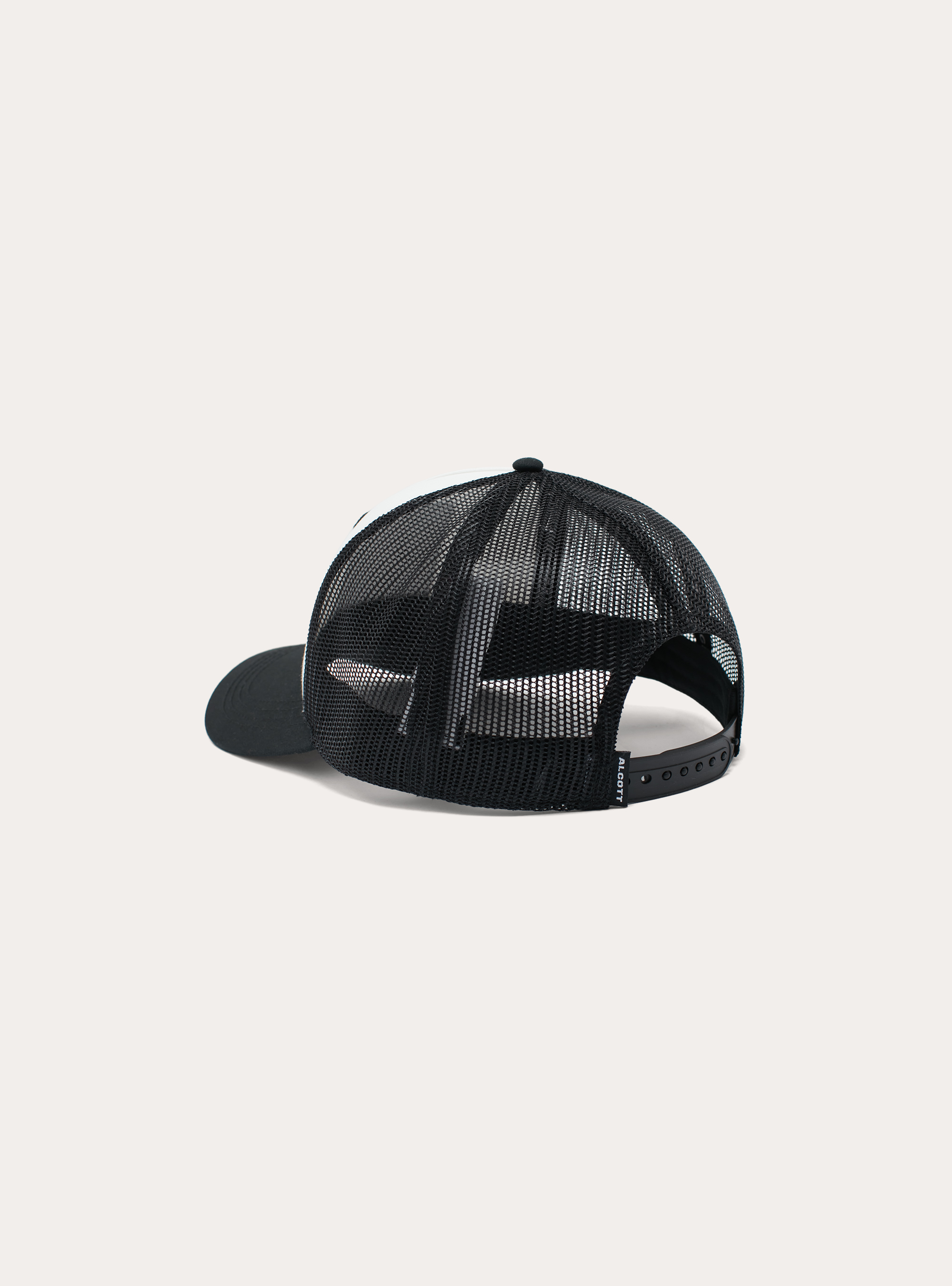 Cappello trucker con patch, OFF WHITE
