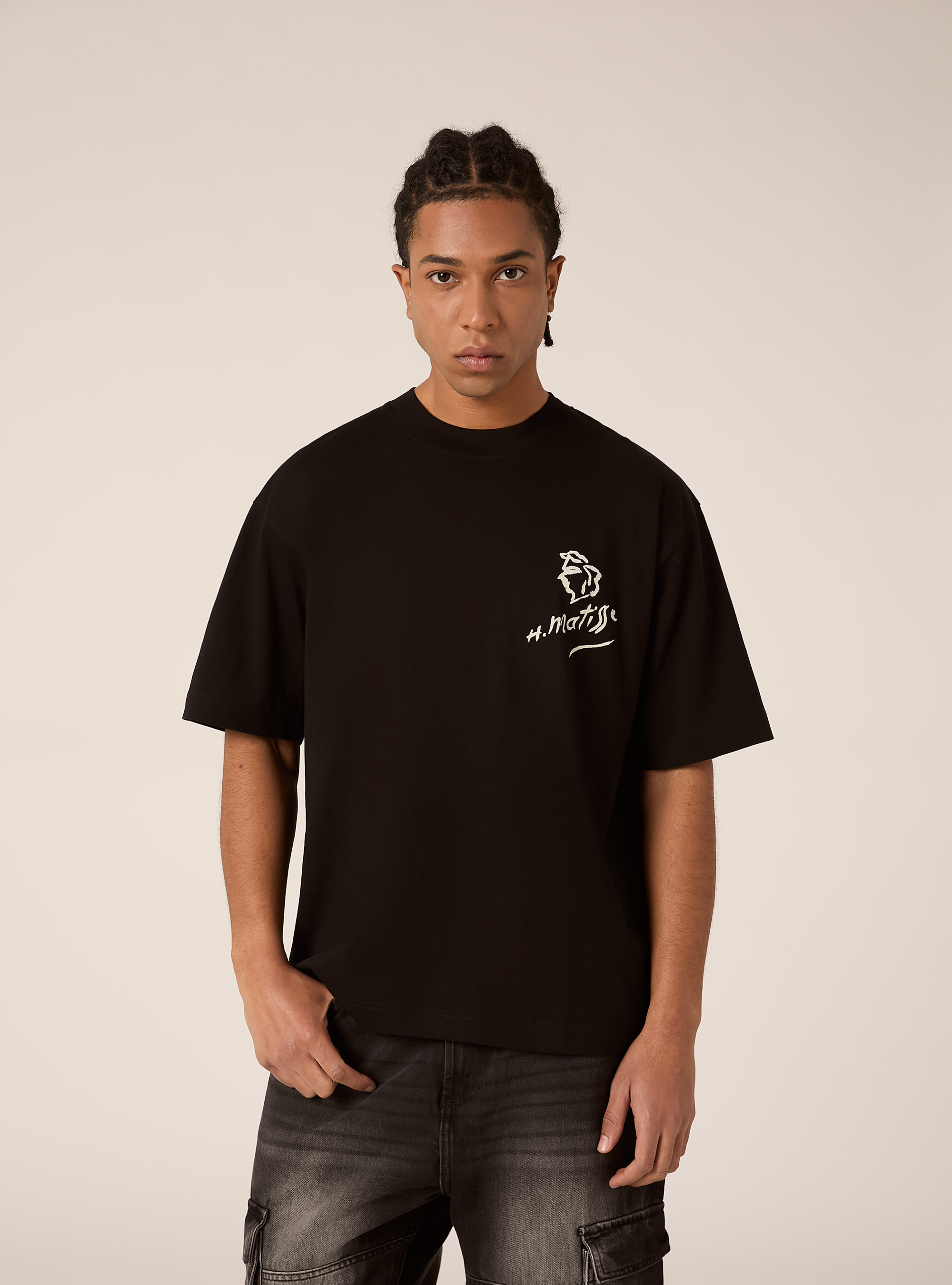 Camiseta de corte recto Henri Matisse / Alcott, BK1 BLACK
