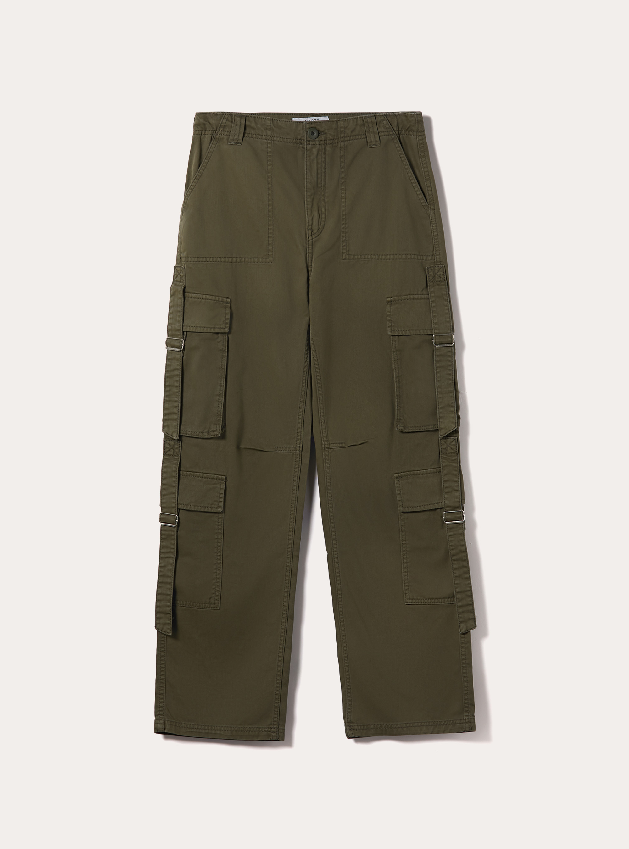 Pantalon multi-cargo en serg&eacute;, KY1 KAKY DARK