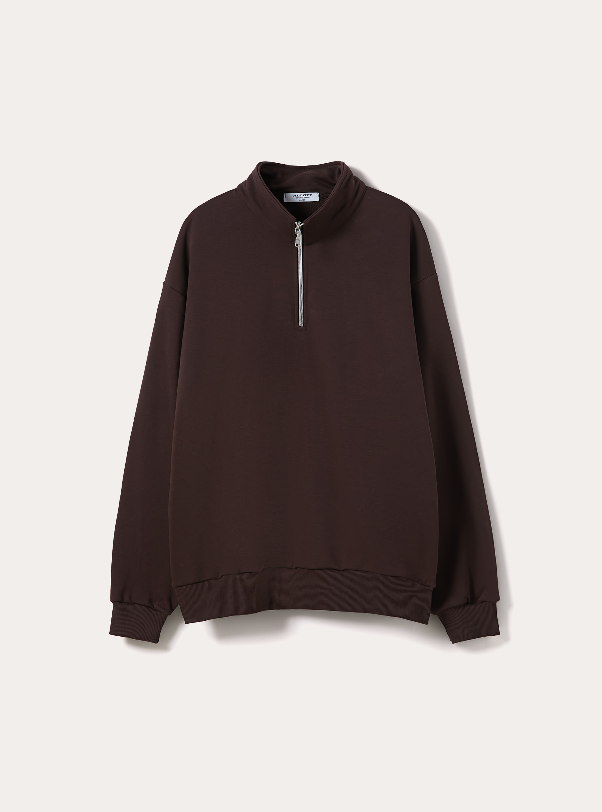 Box fit sweatshirt, BR1 BROWN DARK