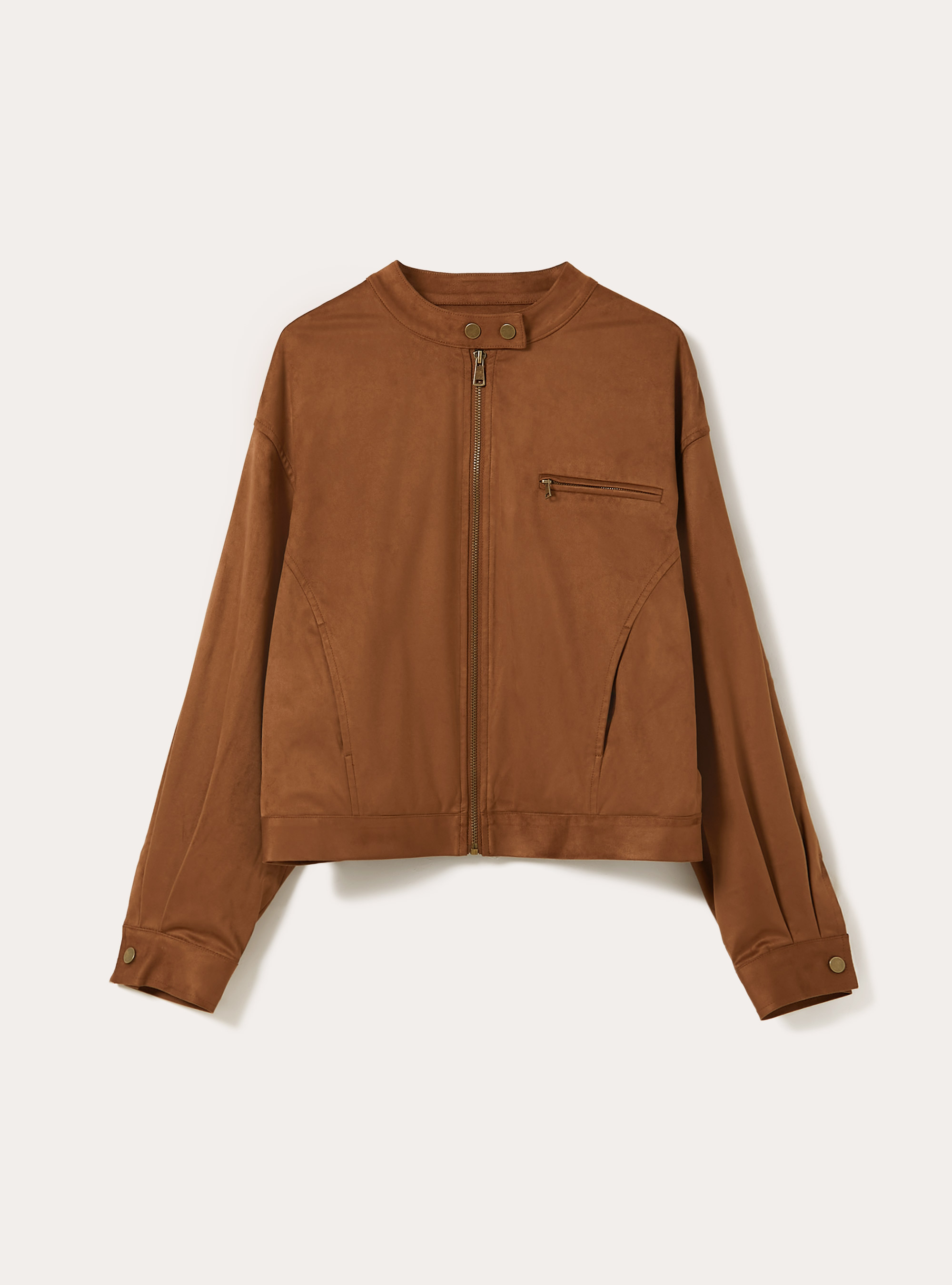 Veste de motard en su&eacute;dine, TB2 TOBACCO MEDIUM